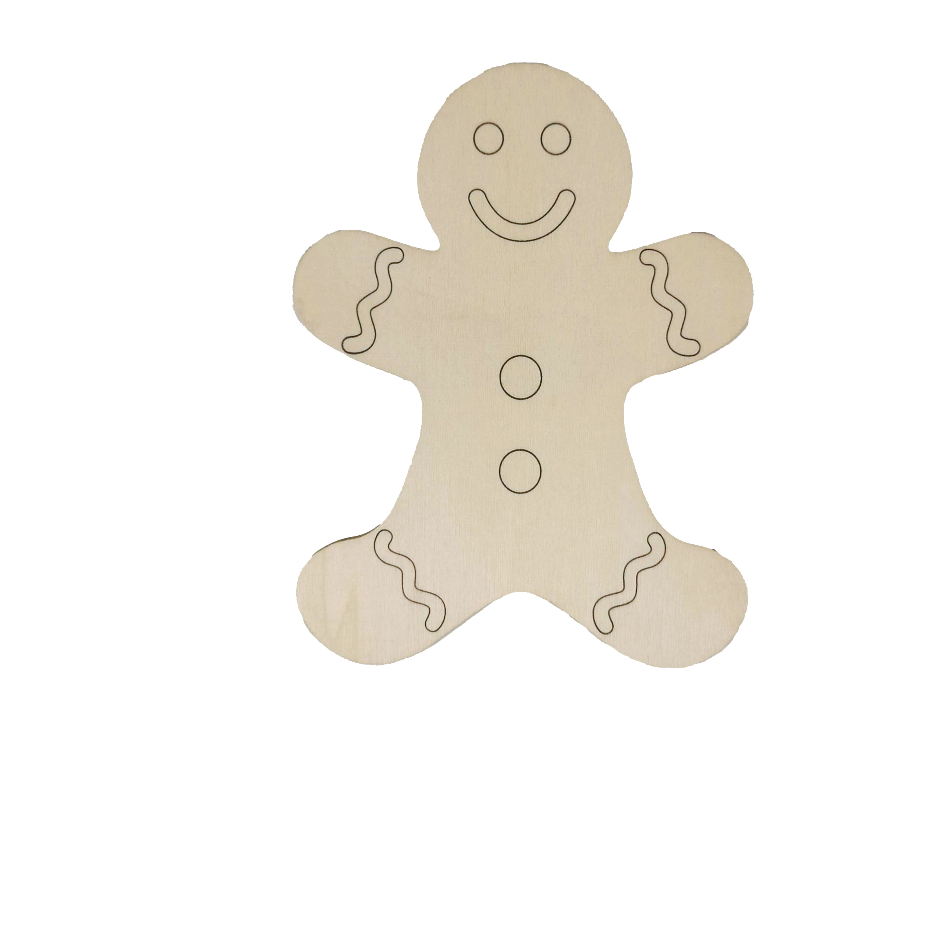 6&#x22; Wood Gingerbread Men, 6ct. by Creatology&#x2122;