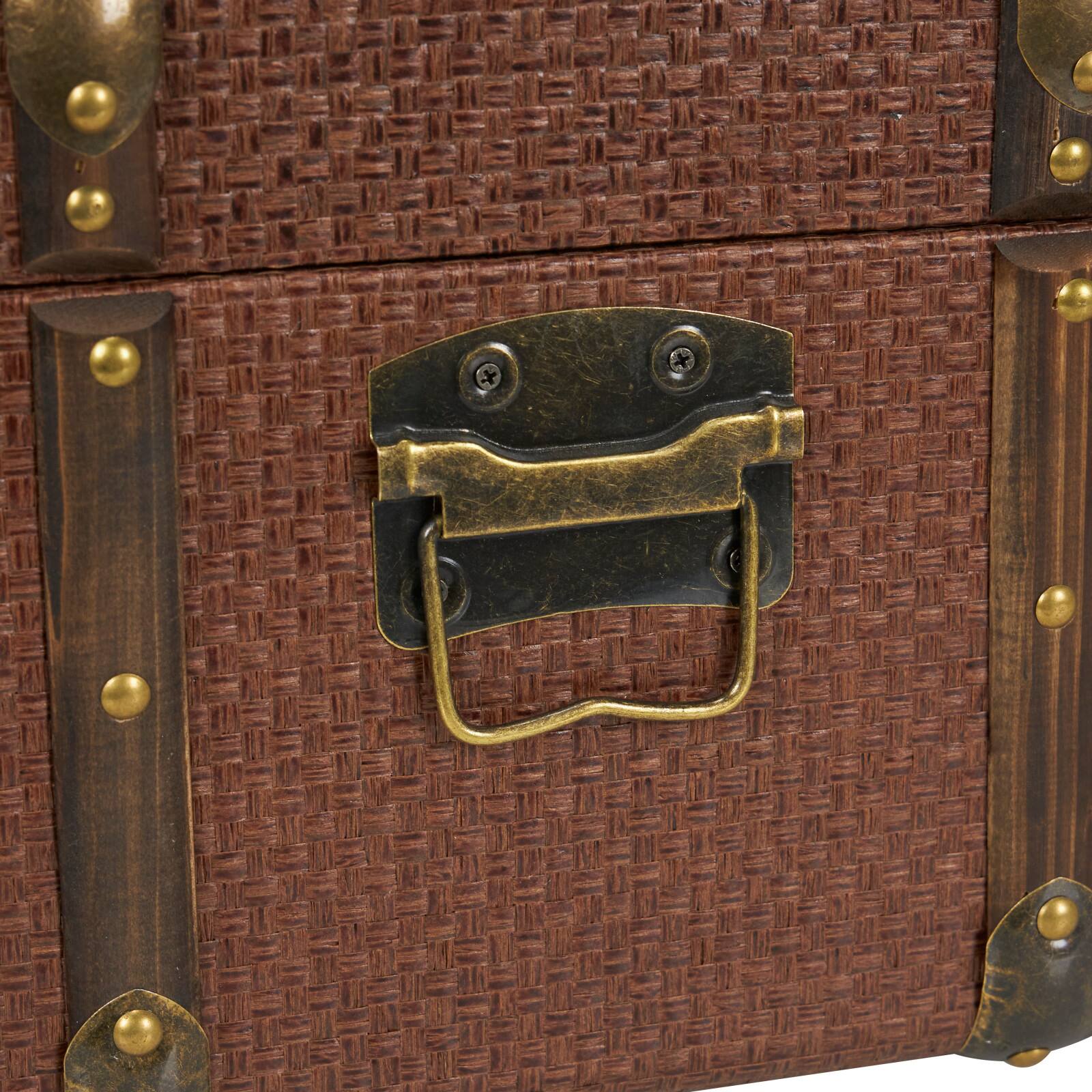 Brown Antique Style Trunk Set