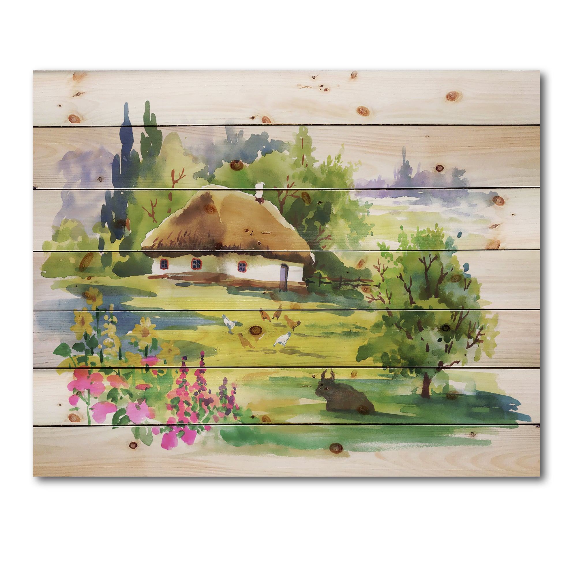 Designart - Rural House In Blossoming Greenlands