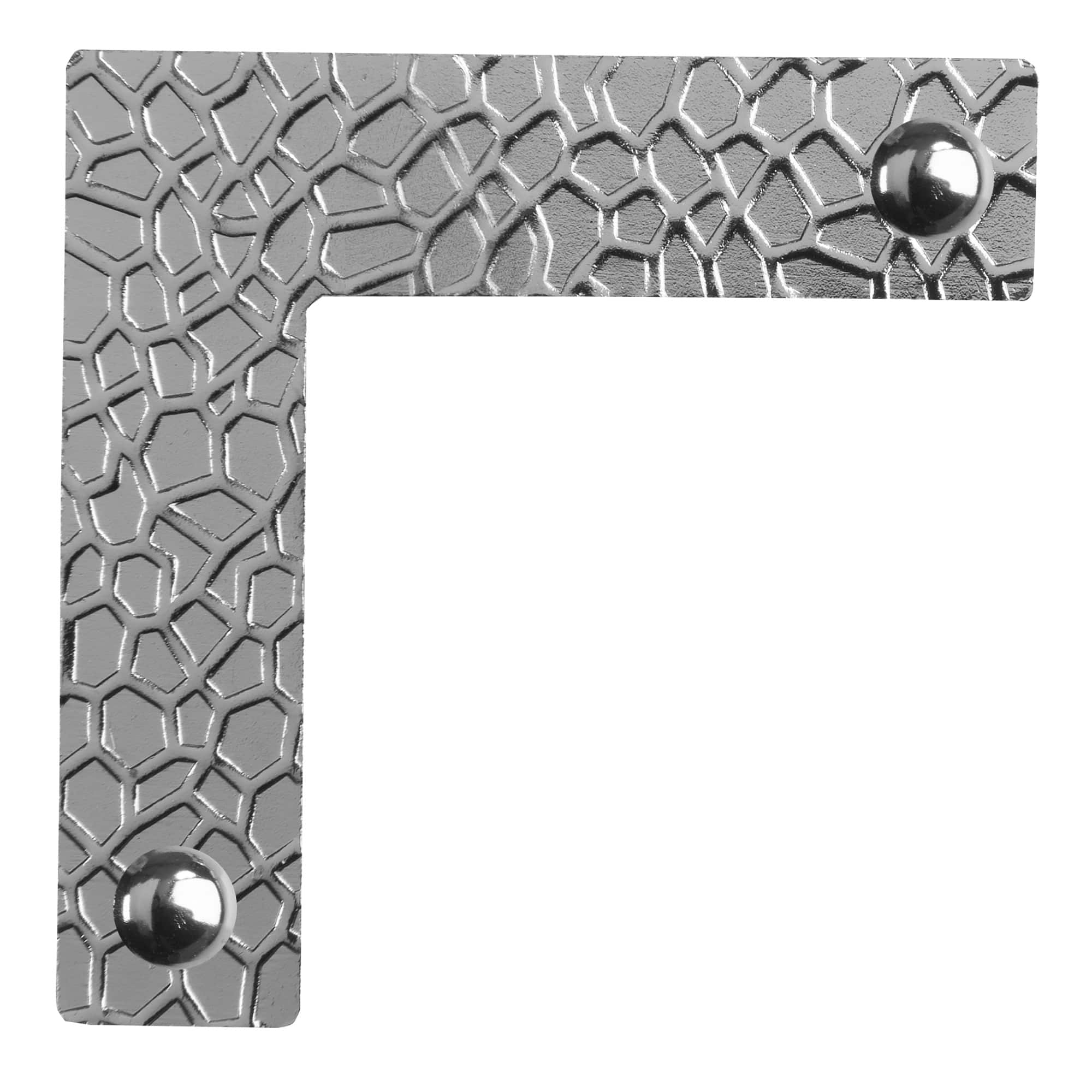 Dritz® Home Small Nickel Textured Campaign Corners, 3 Pack