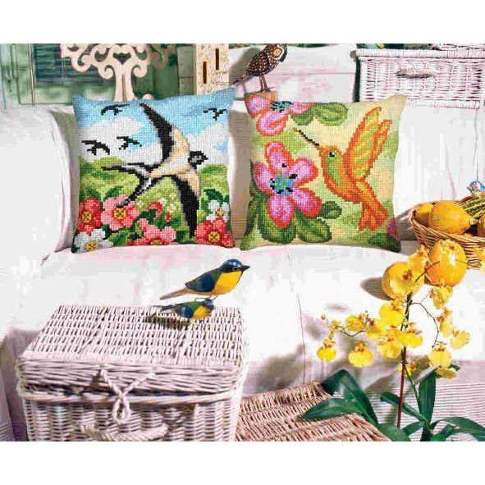 Orchidea Needlepoint Kit Cushion