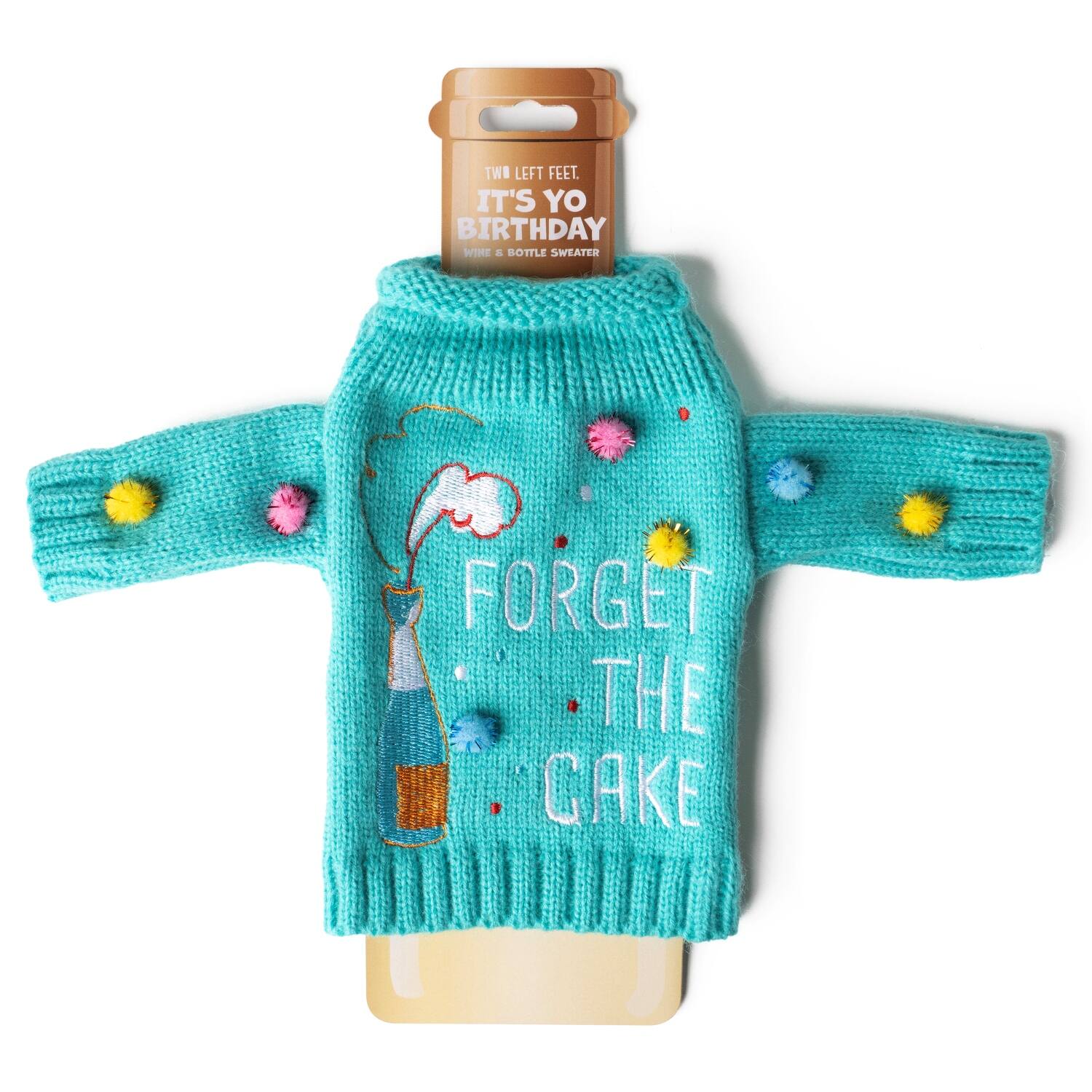 Assorted Two Left Feet® It's Yo Birthday Wine & Bottle Sweater, 1pc.