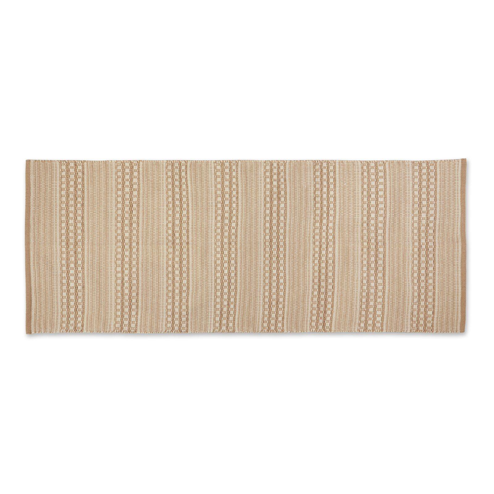 DII® Stone Dobby Stripe Hand-Loomed Rug, 2.5ft. x 6ft.