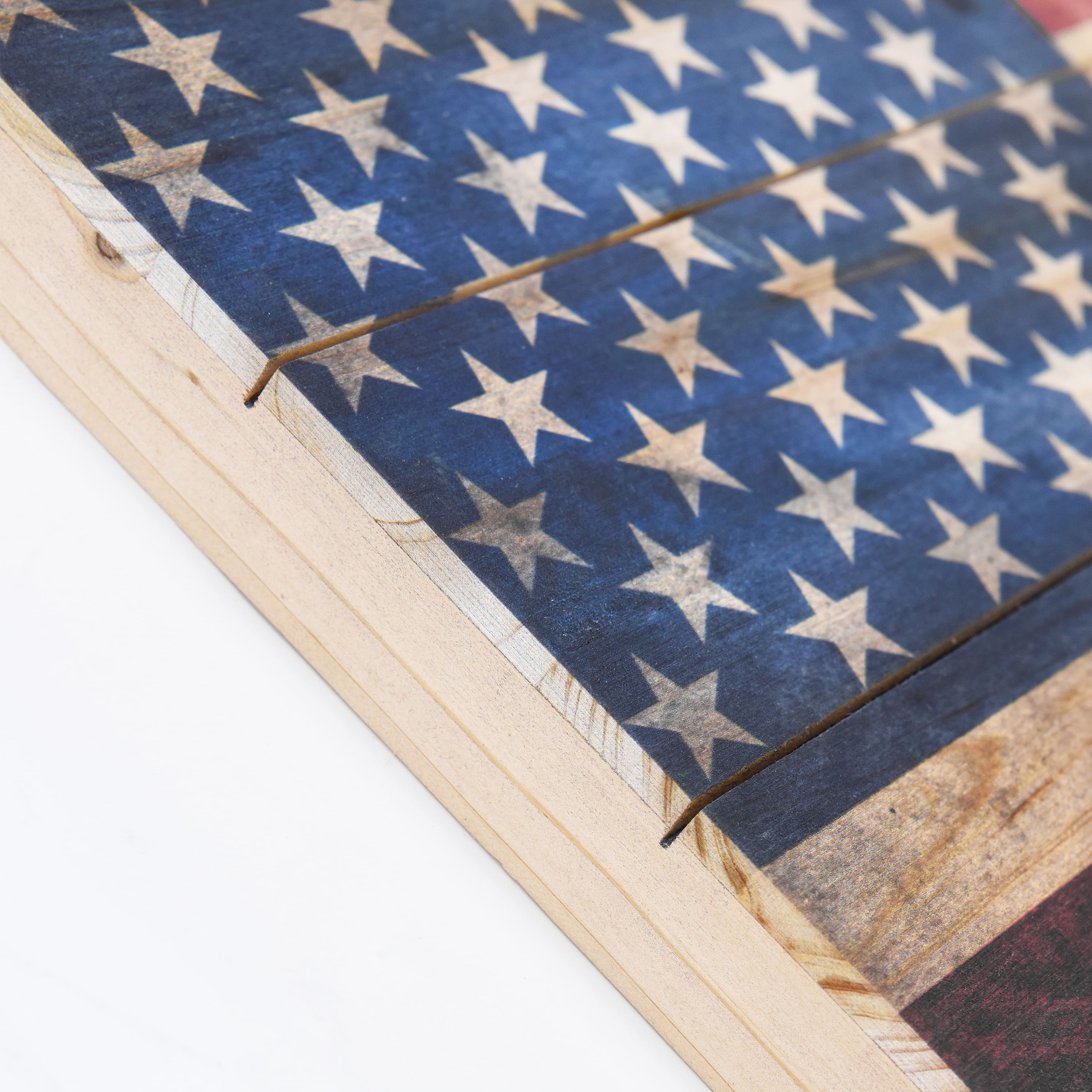 Empire Art Direct Arte de Legno American Dream Fir Wood Planks Wall Art