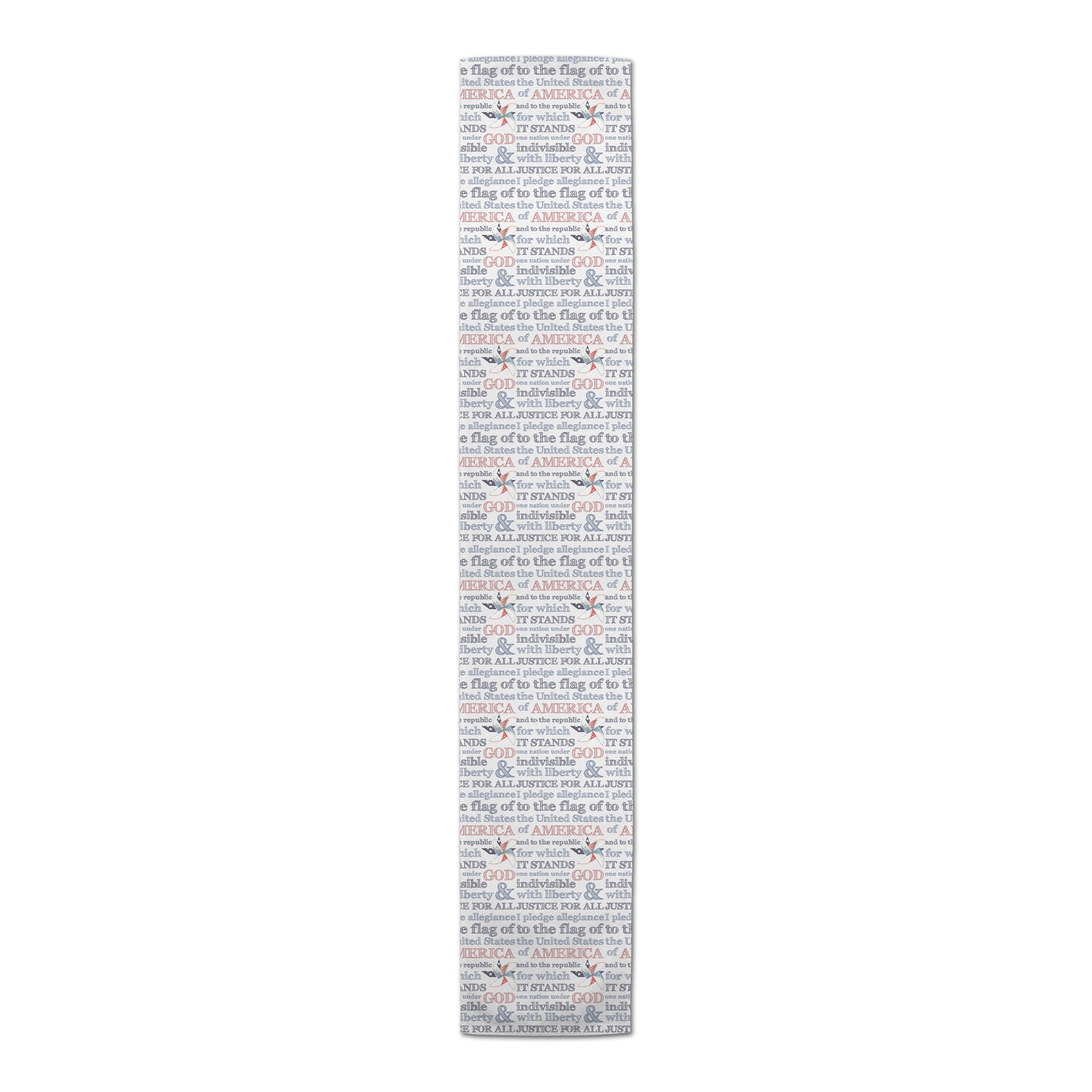 Pledge of Allegiance Poly Twill Table Runner