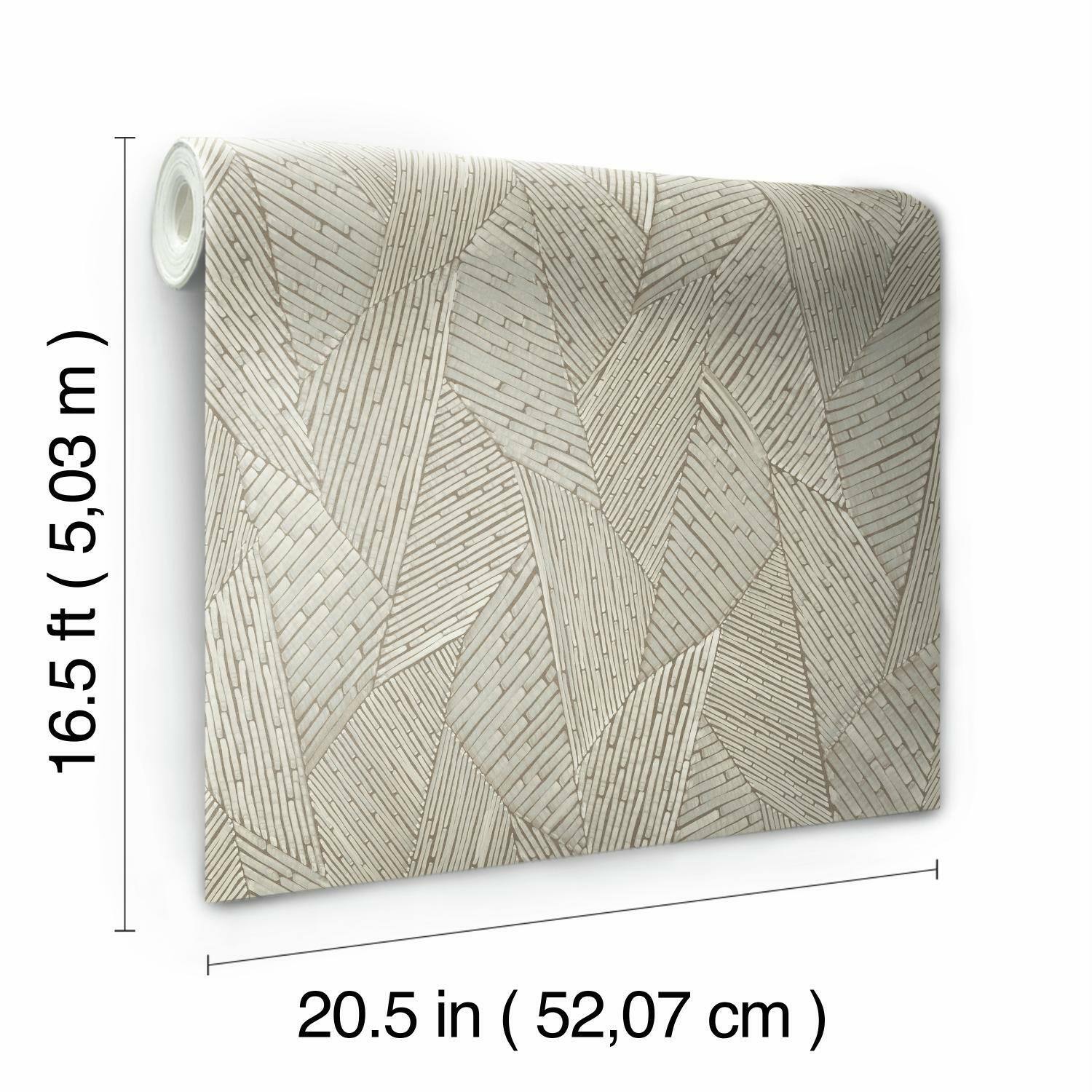 RoomMates Woven Reed Stitch Peel & Stick Wallpaper