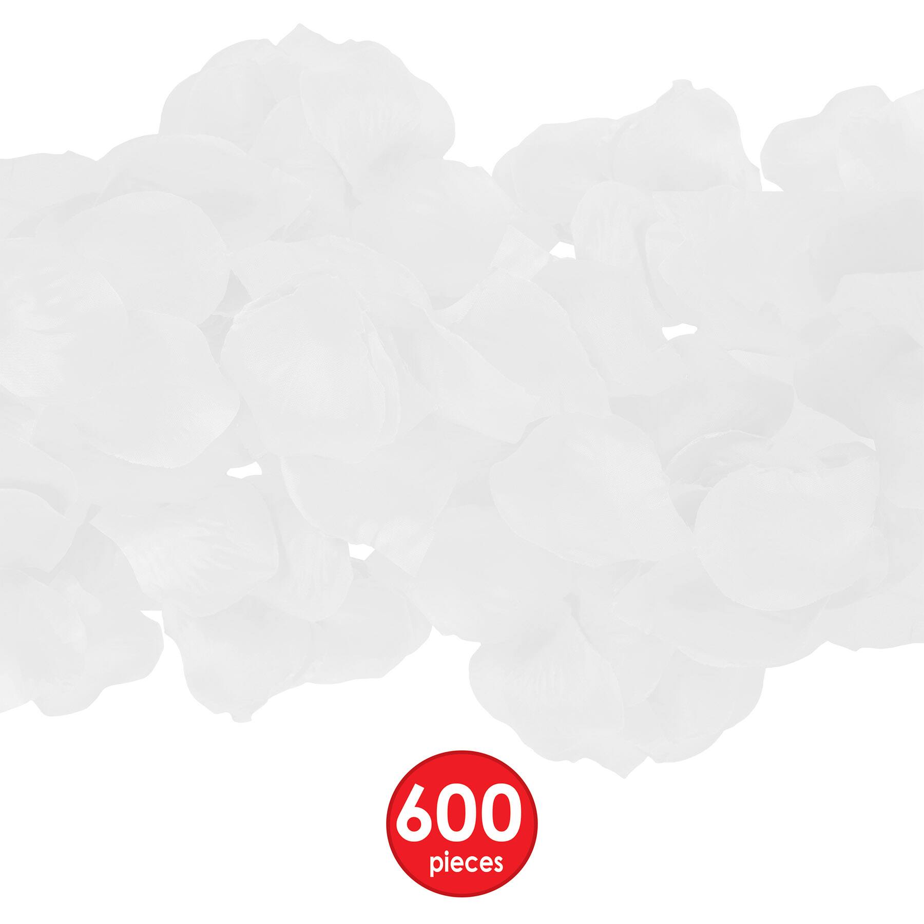 Beistle 2.25" White Fabric Rose Petal Packs, 3ct.