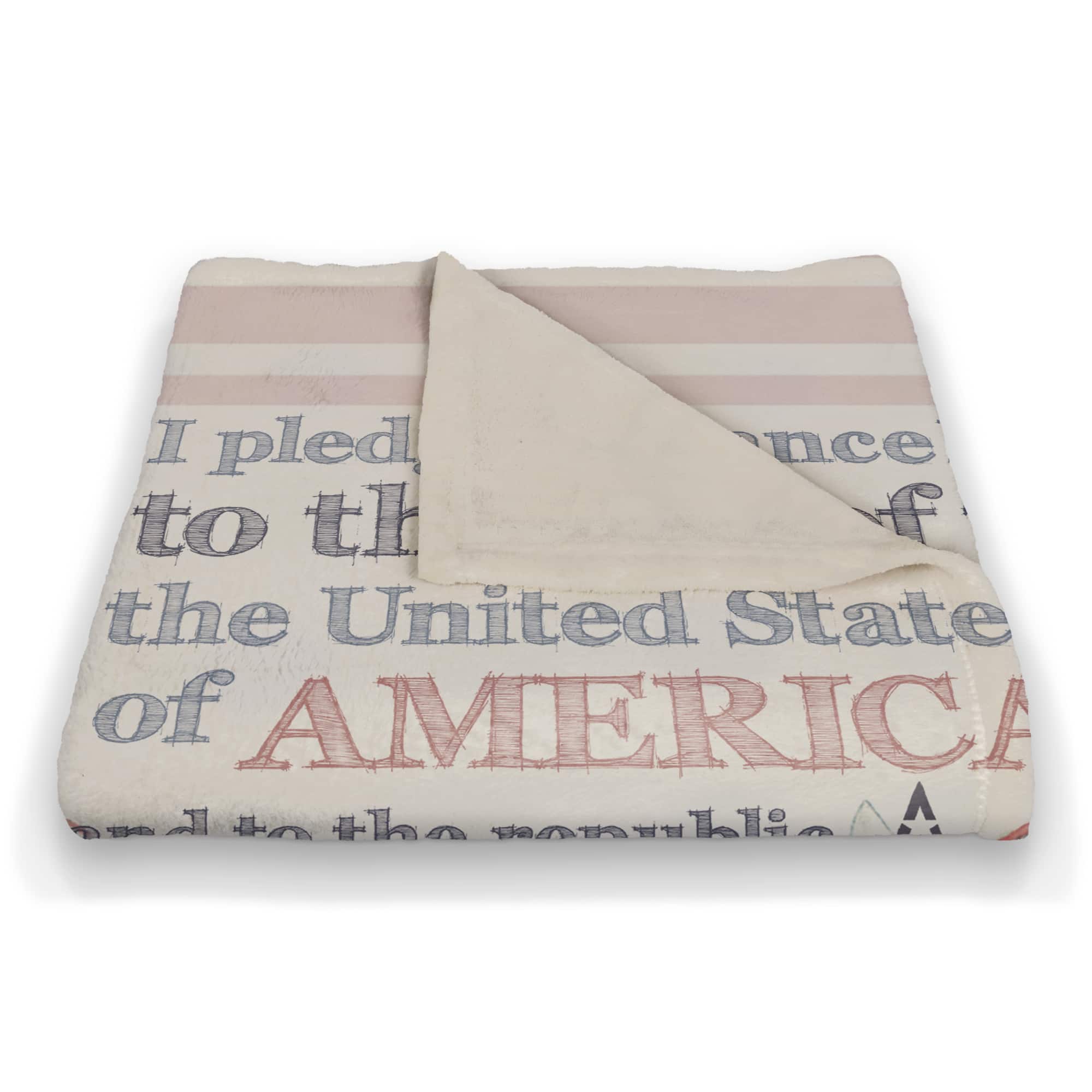 Pledge of Allegiance Coral Fleece Blanket