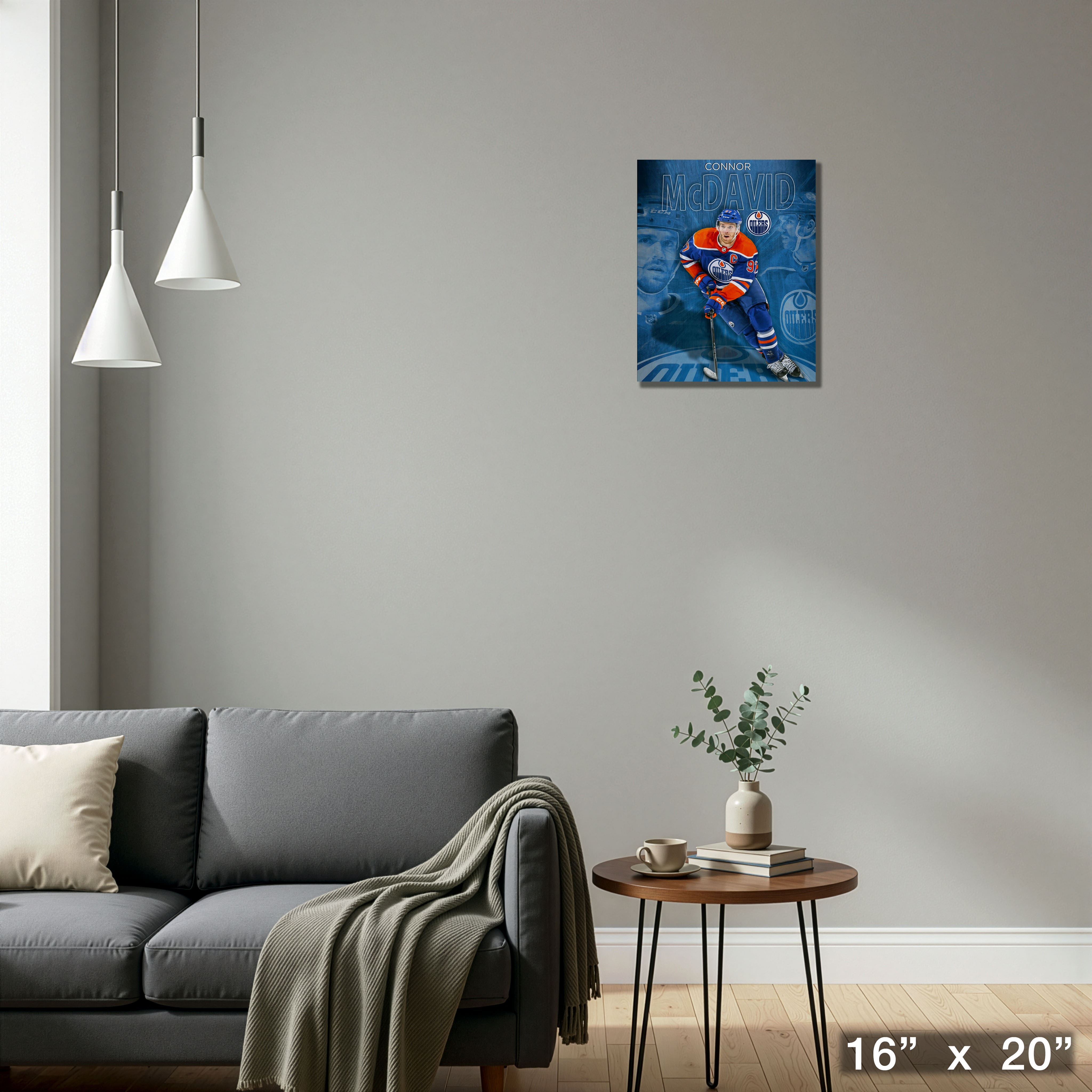 Connor McDavid 16" x 20" Canvas Collage Oilers-V