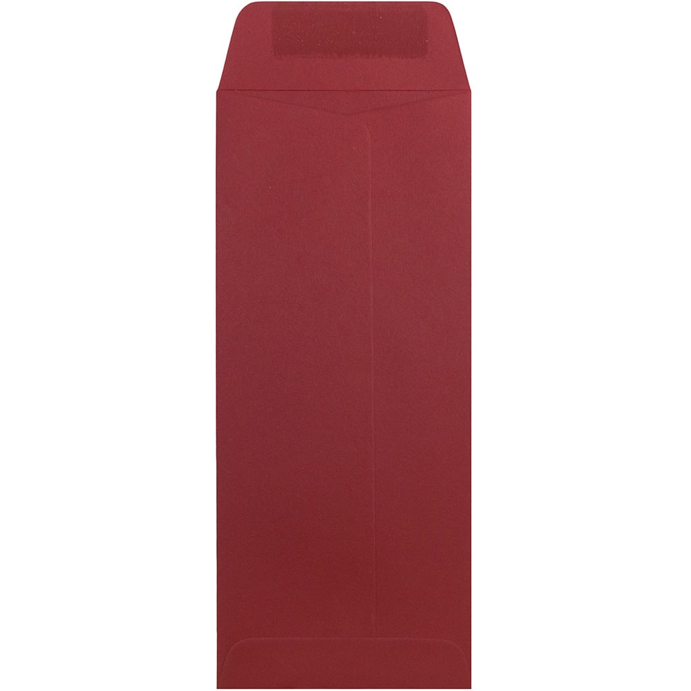 JAM Paper 4.125" x 9.5" Dark Red Policy Business Premium Envelopes