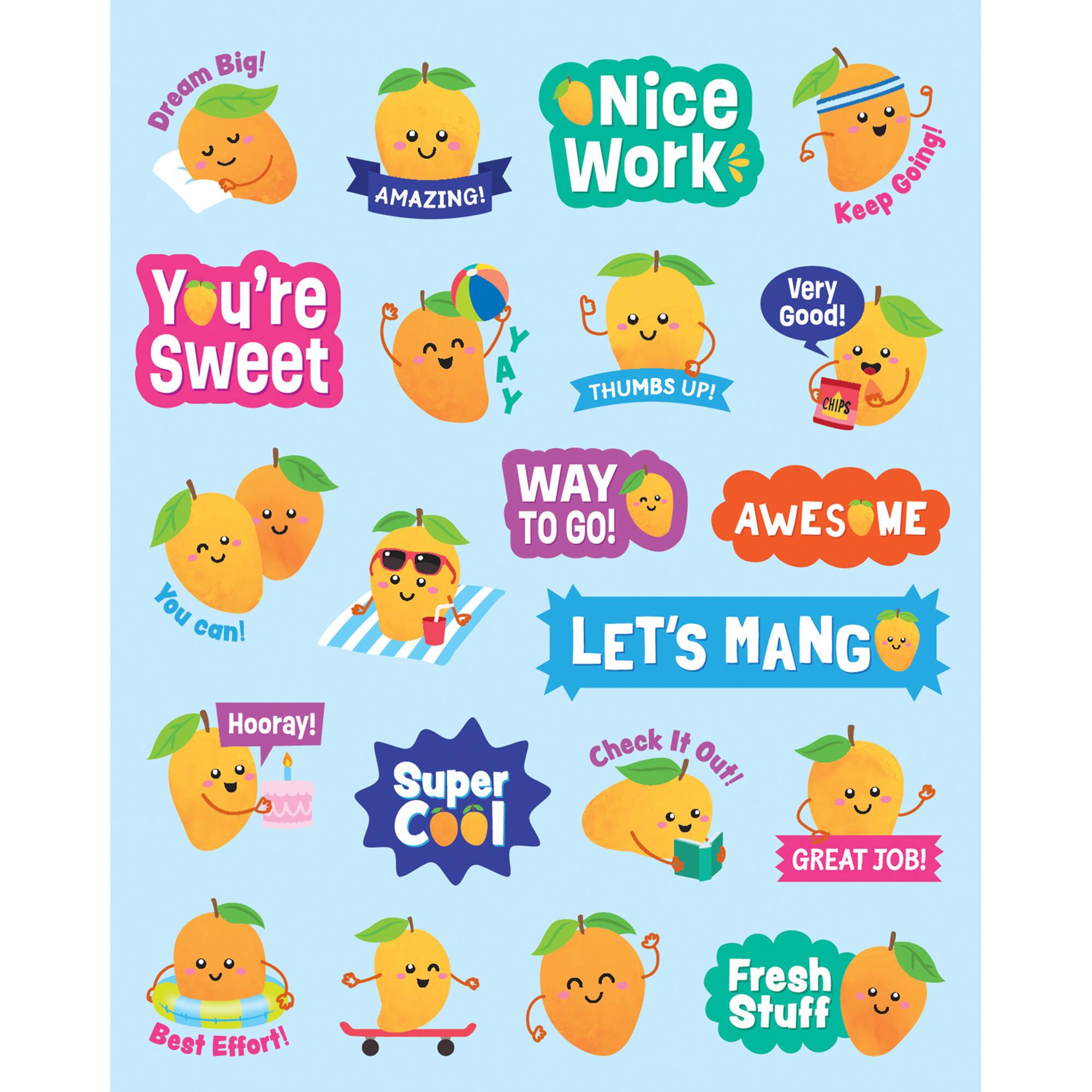 Teacher Created Resources® Mango Smelly Sticker Sheets, 6ct.