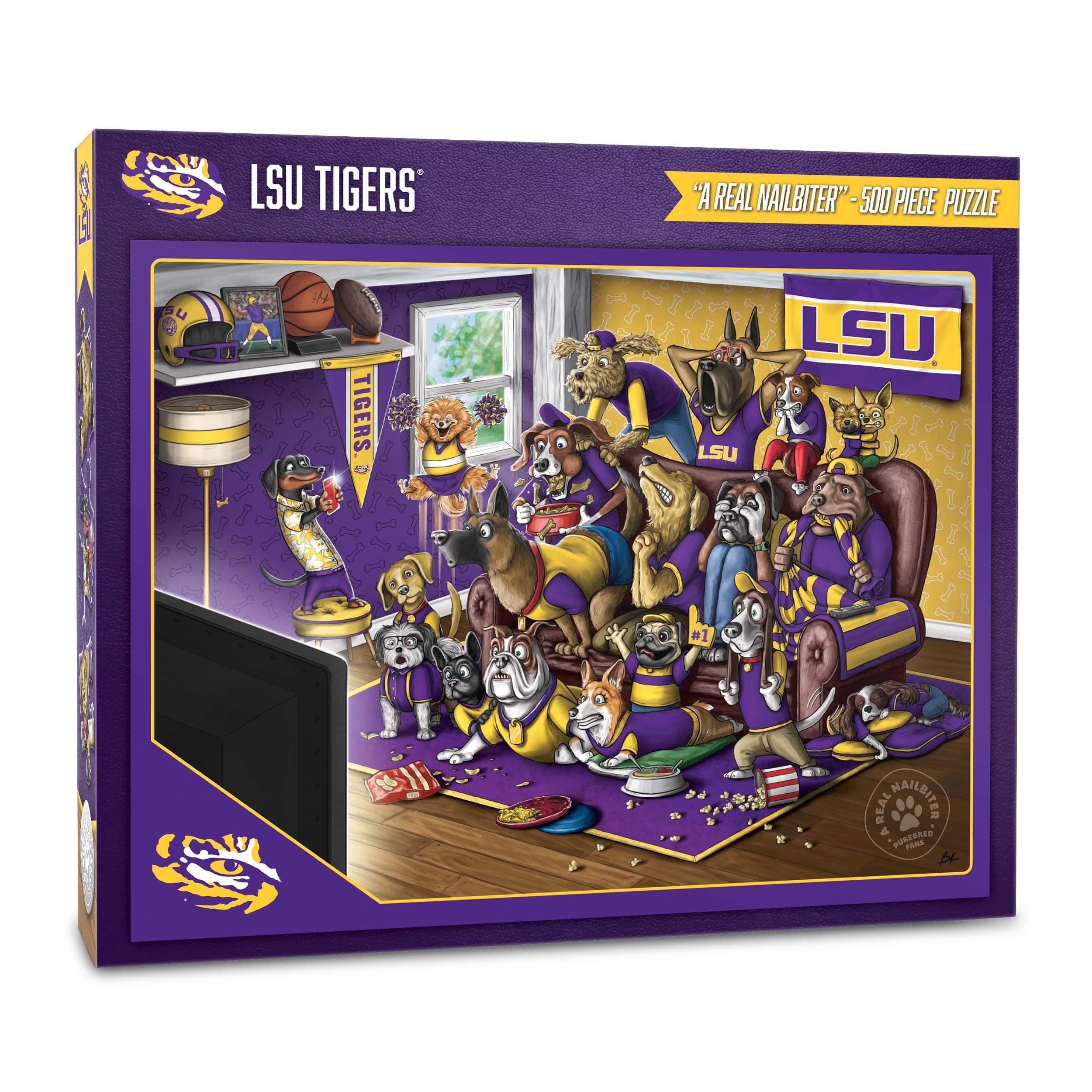 College Football Purebred Fans A Real Nailbiter 500 Piece Puzzle