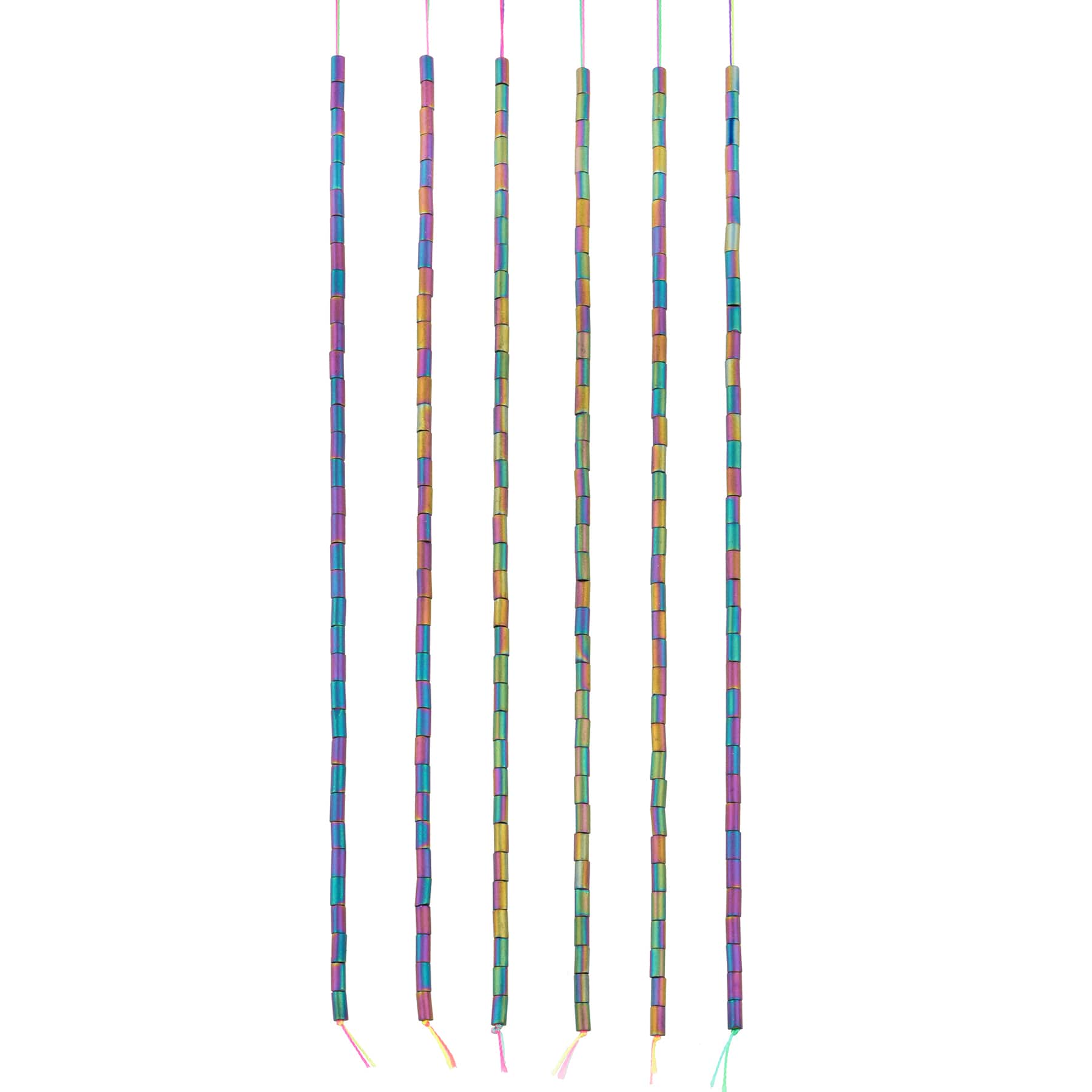 12 Pack: Glass Tube Beads, 4mm by Bead Landing™