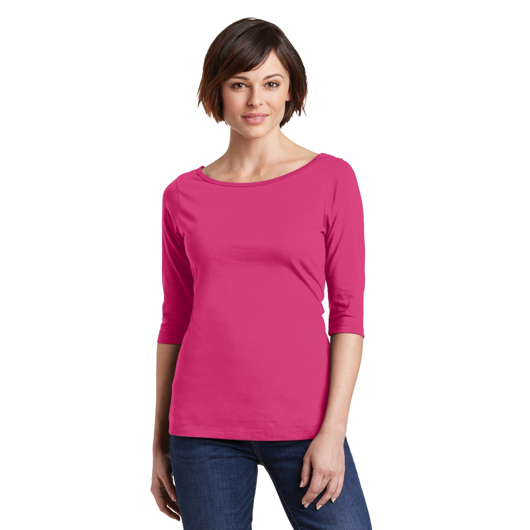 District® Women's Perfect Weight® 3/4 Sleeve T-Shirt