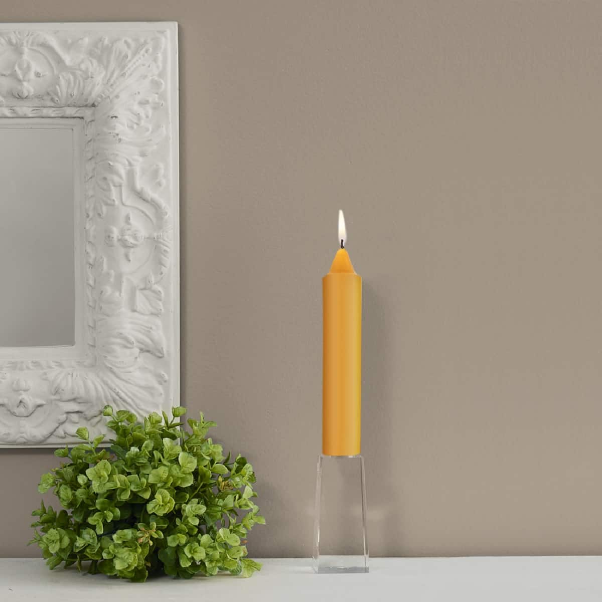 Root Candles 7" Unscented Smooth Collenette Taper Candles