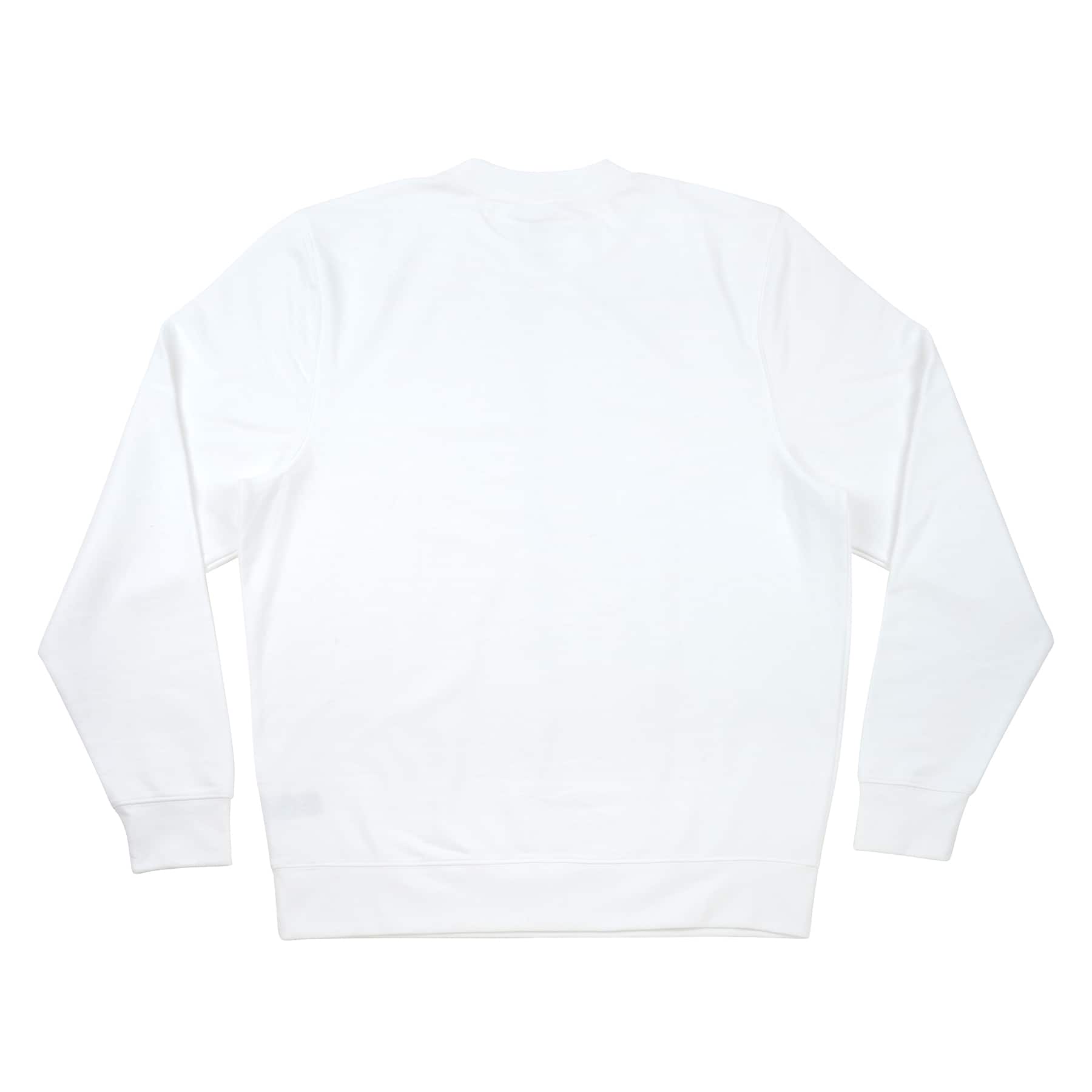 Holiday White Sweatshirt & Silver Iron-On Glitter Vinyl Craft Bundle