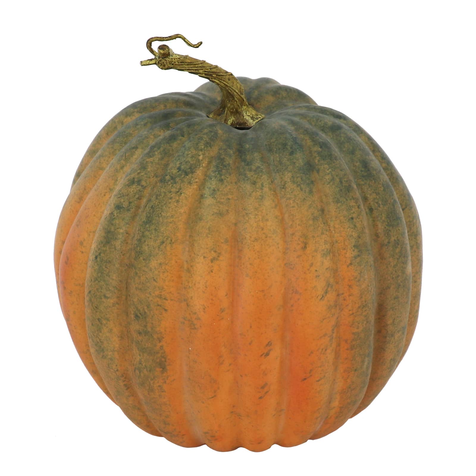 10" Orange & Green Decorative Pumpkin by Ashland®