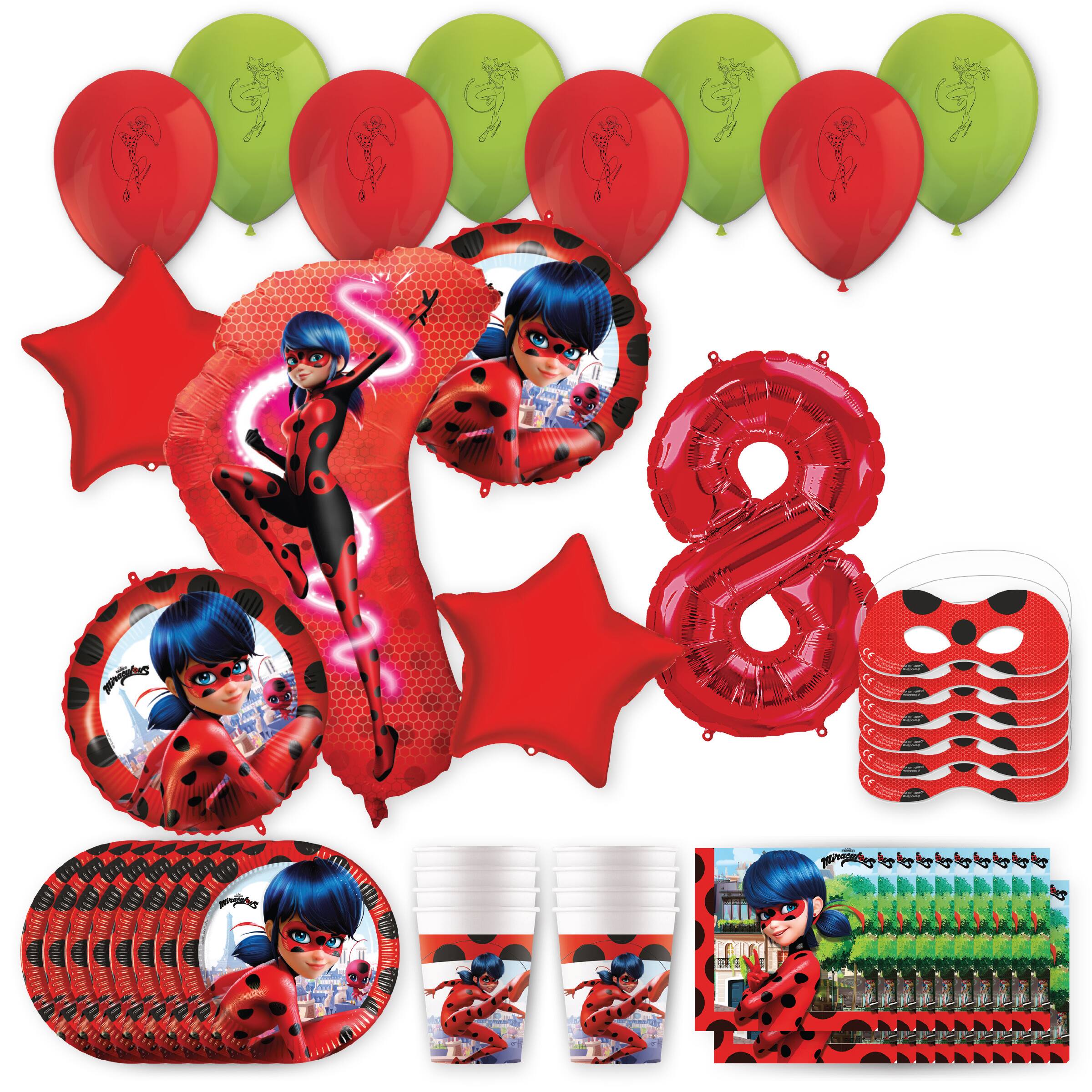 Miraculous Ladybug Birthday Party Kit with Number