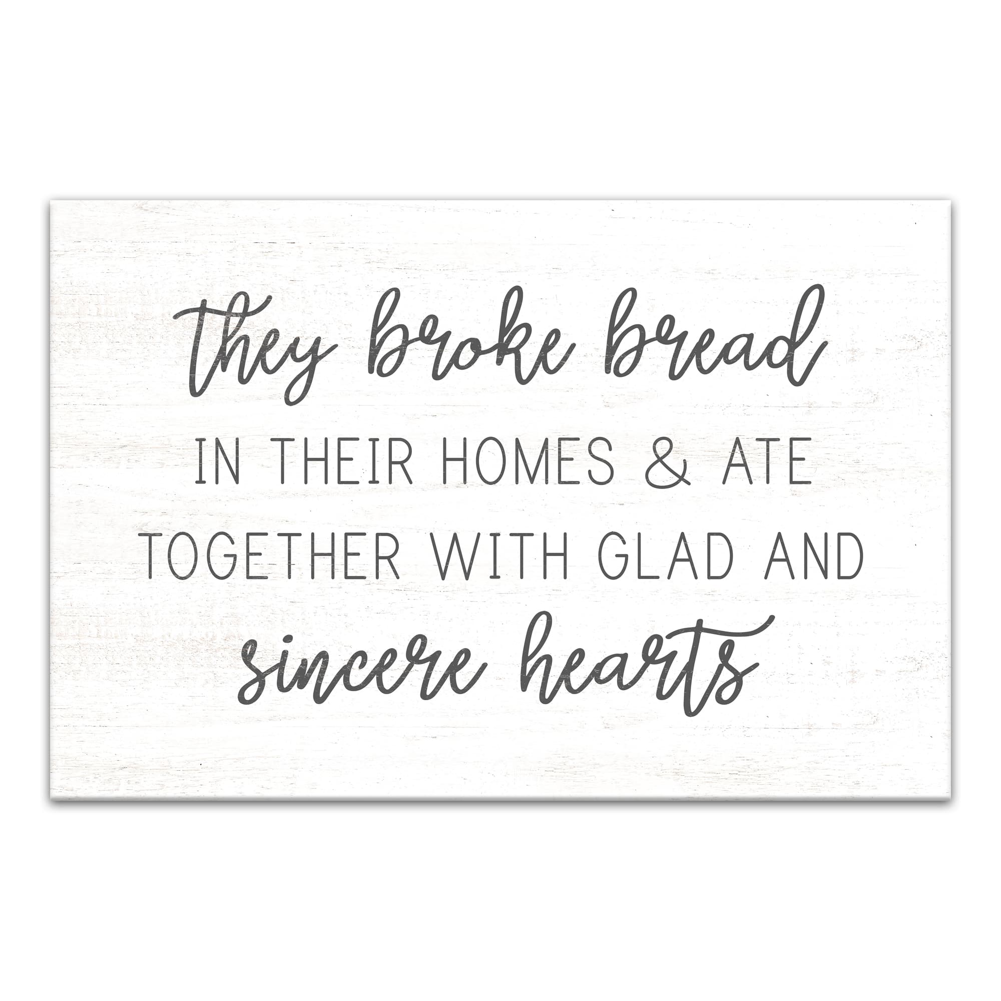 They Broke Bread 30" x 20" Canvas Wall Art