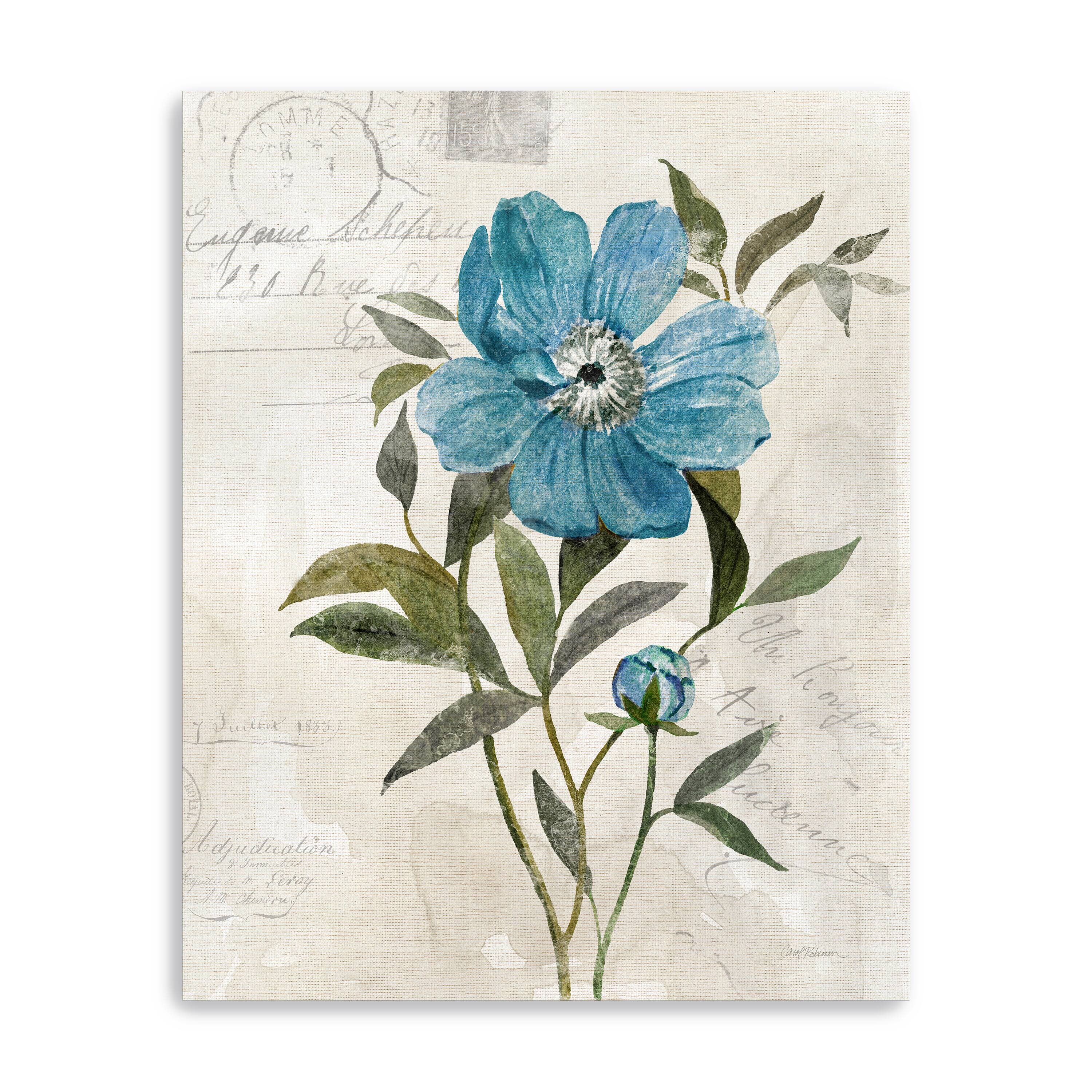 Linen Peony Canvas Giclee