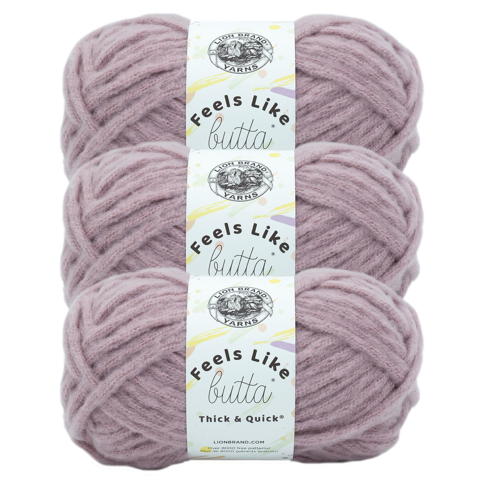 3 Pack Lion Brand® Feels Like Butta® Thick & Quick® Yarn