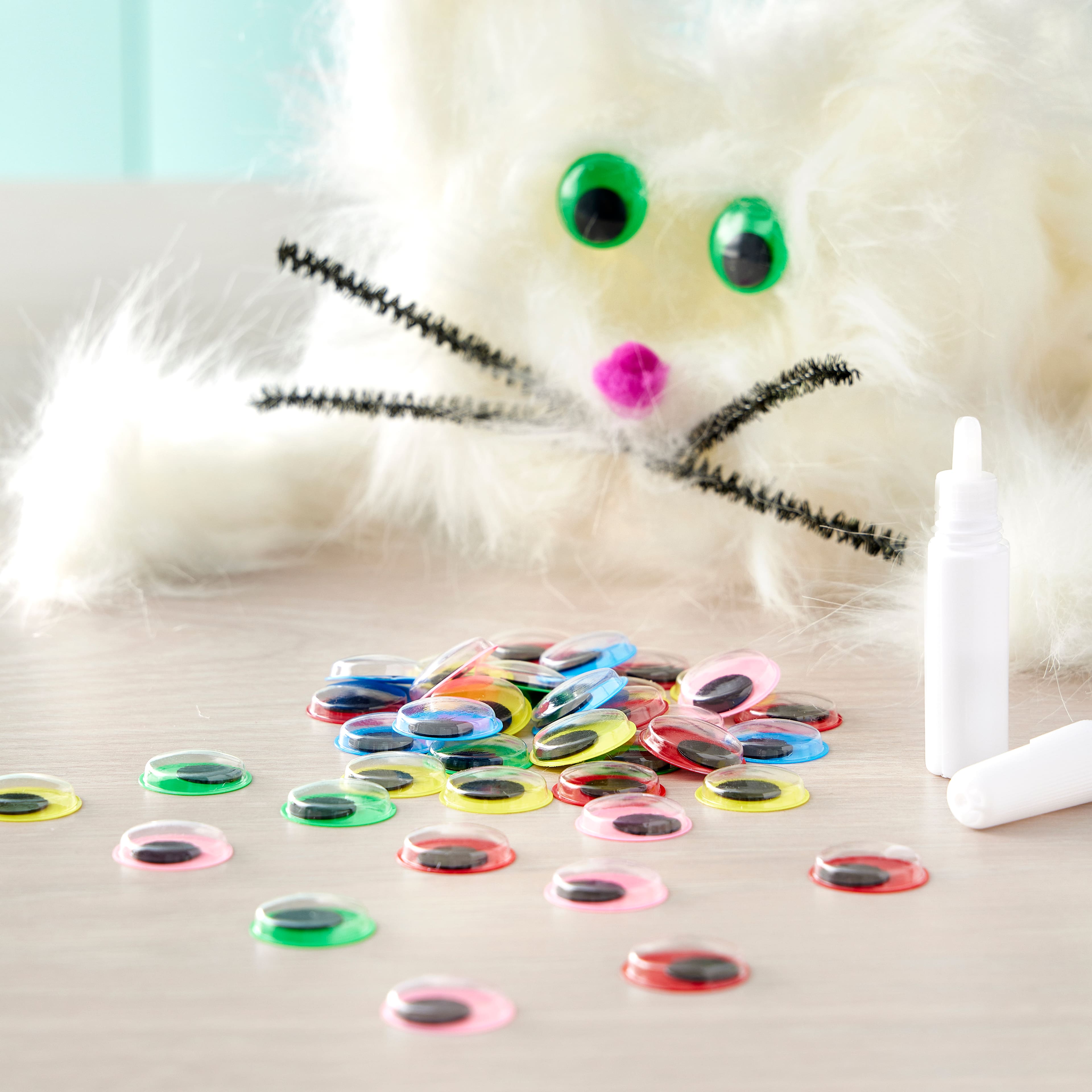 12 Packs: 50 ct. (600 total) 20mm Neon Wiggle Eyes by Creatology™