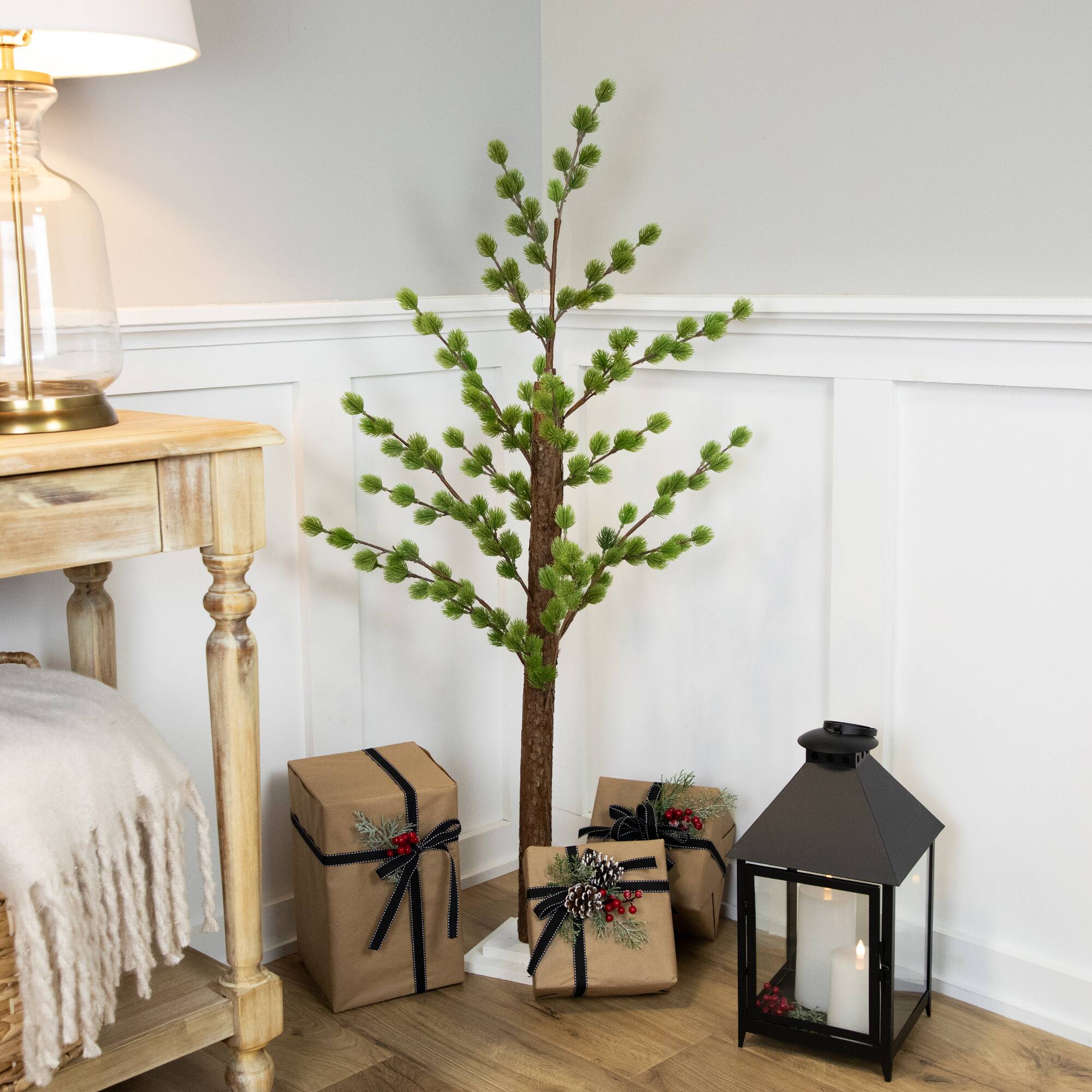 4ft. Unlit Pine Twig Artificial Christmas Tree