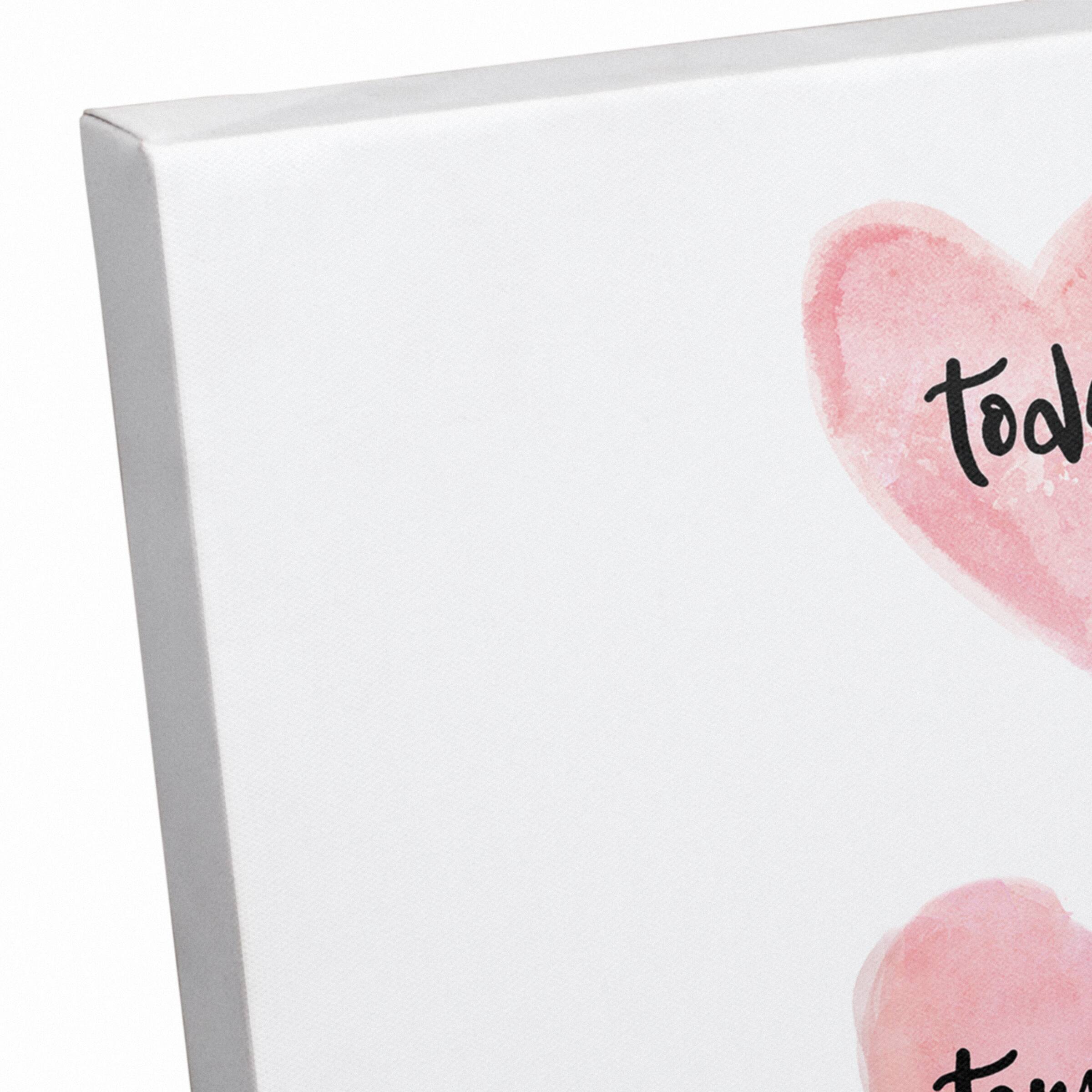 Today, Tomorrow, Always Hearts Canvas Wall Art