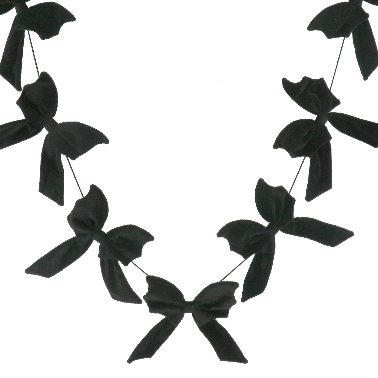 6ft. Black Bow Garland by Ashland®