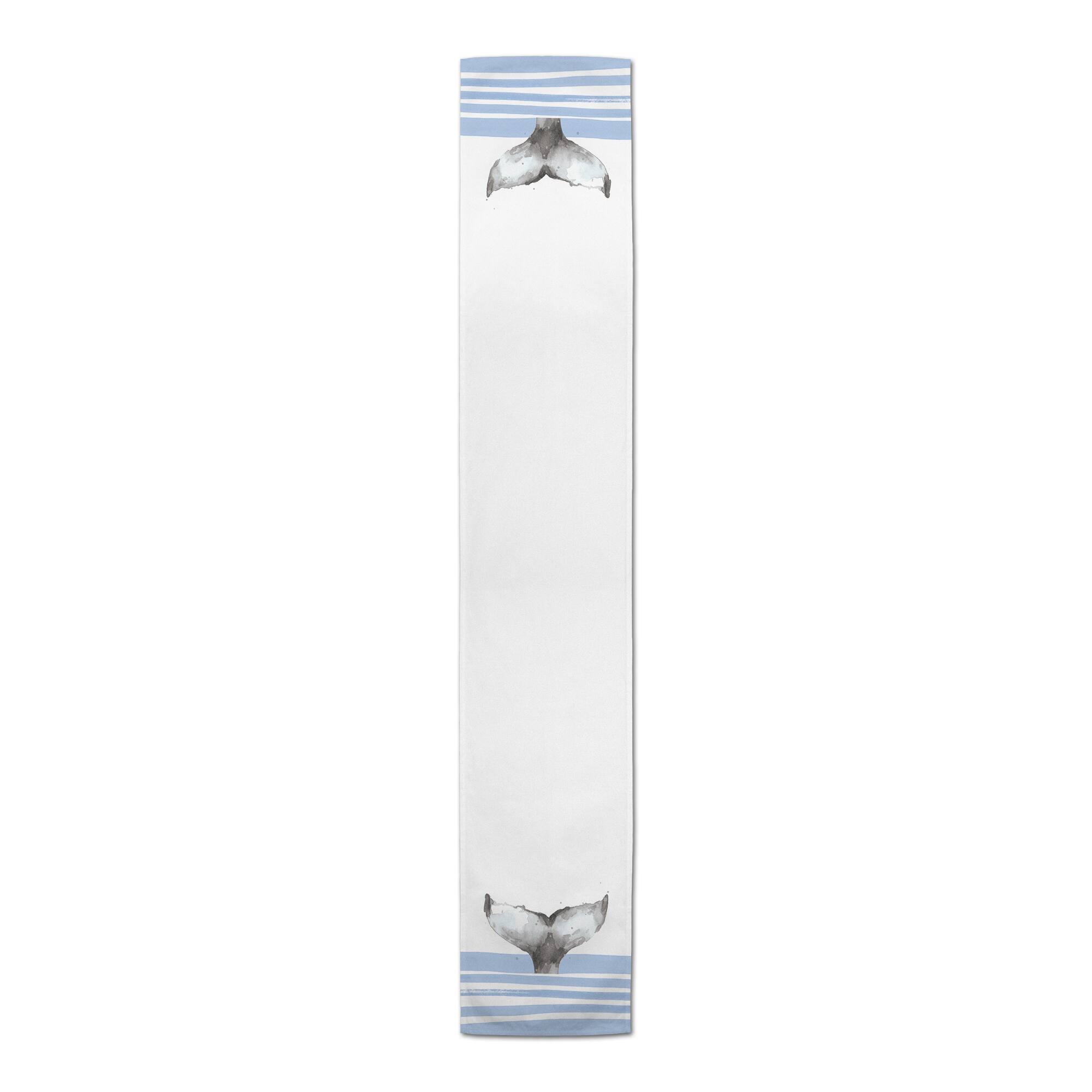Whale Tale With Stripes Indoor/Outdoor Table Runner
