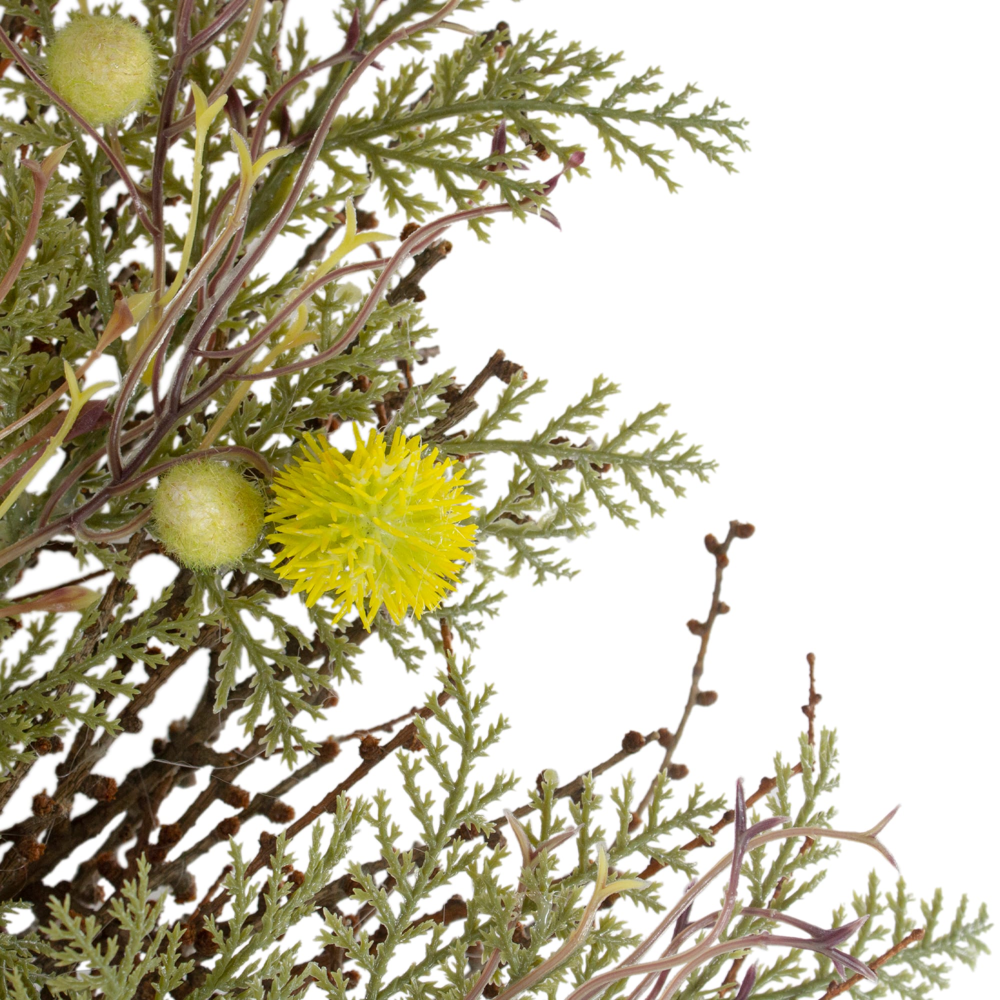 20" Burrs Catkins Leaves & Twig Wreath