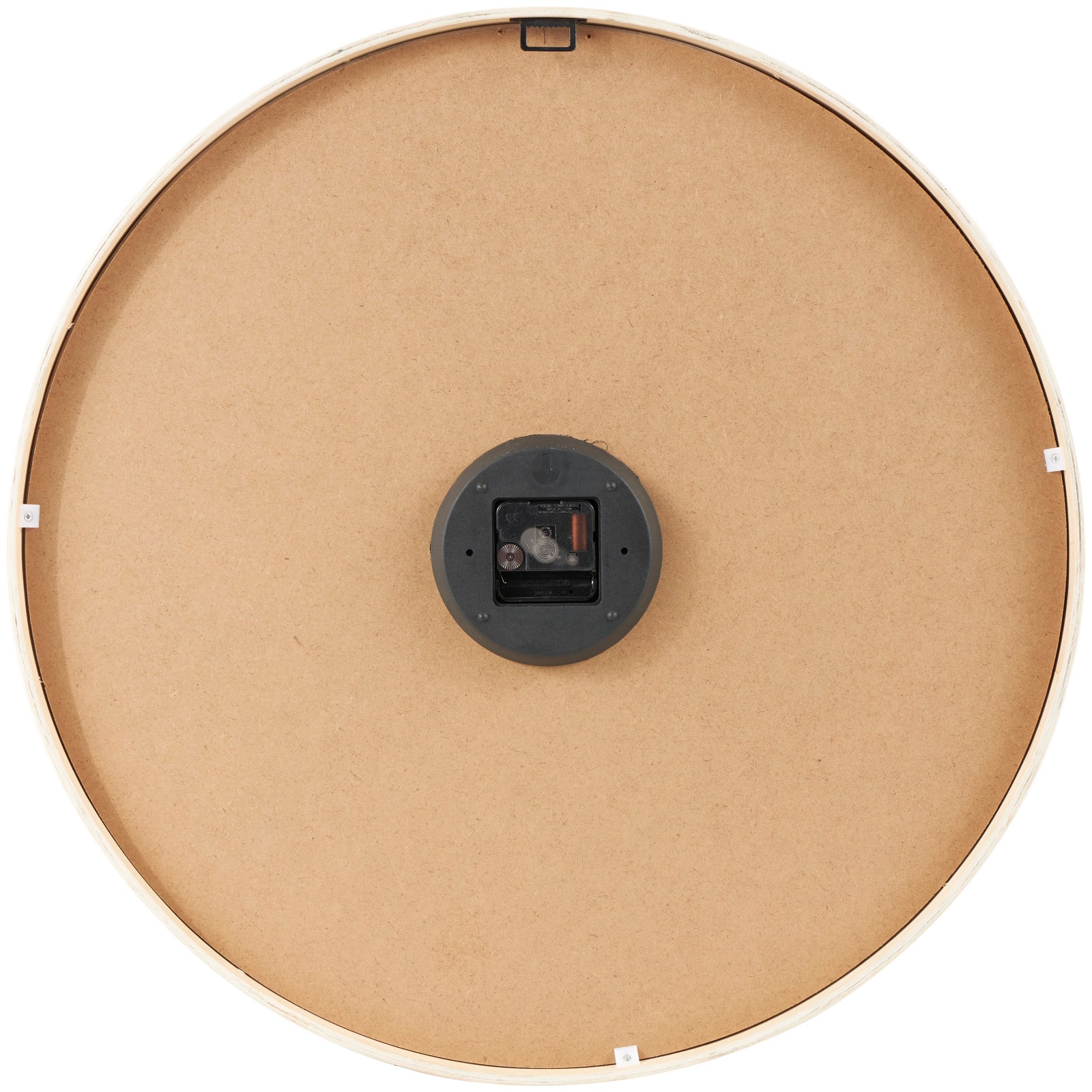 23.5" Natural Brown & Cream Tree Wall Clock