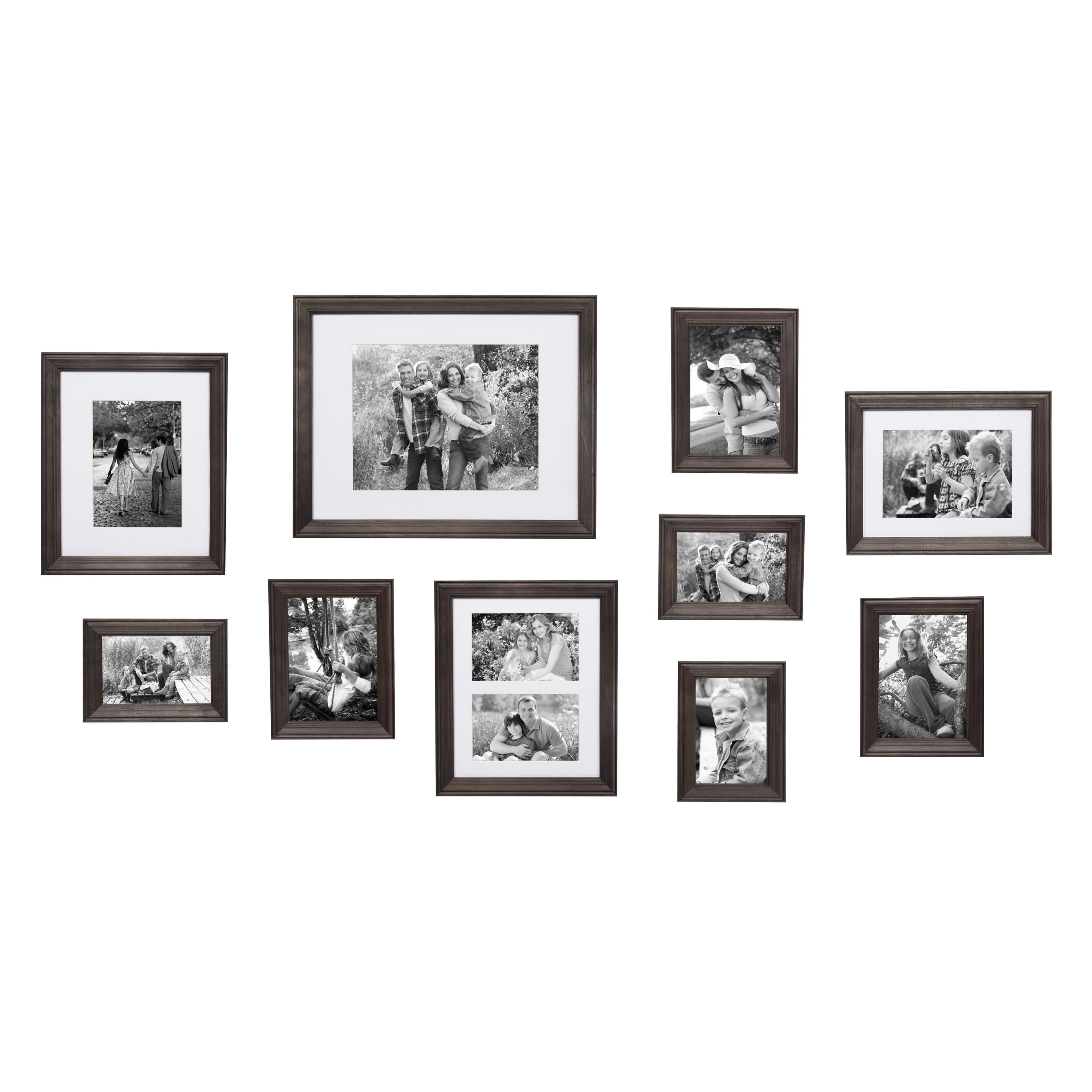 Kate and Laurel Bordeaux Gallery Wall Wood Picture Frames Set