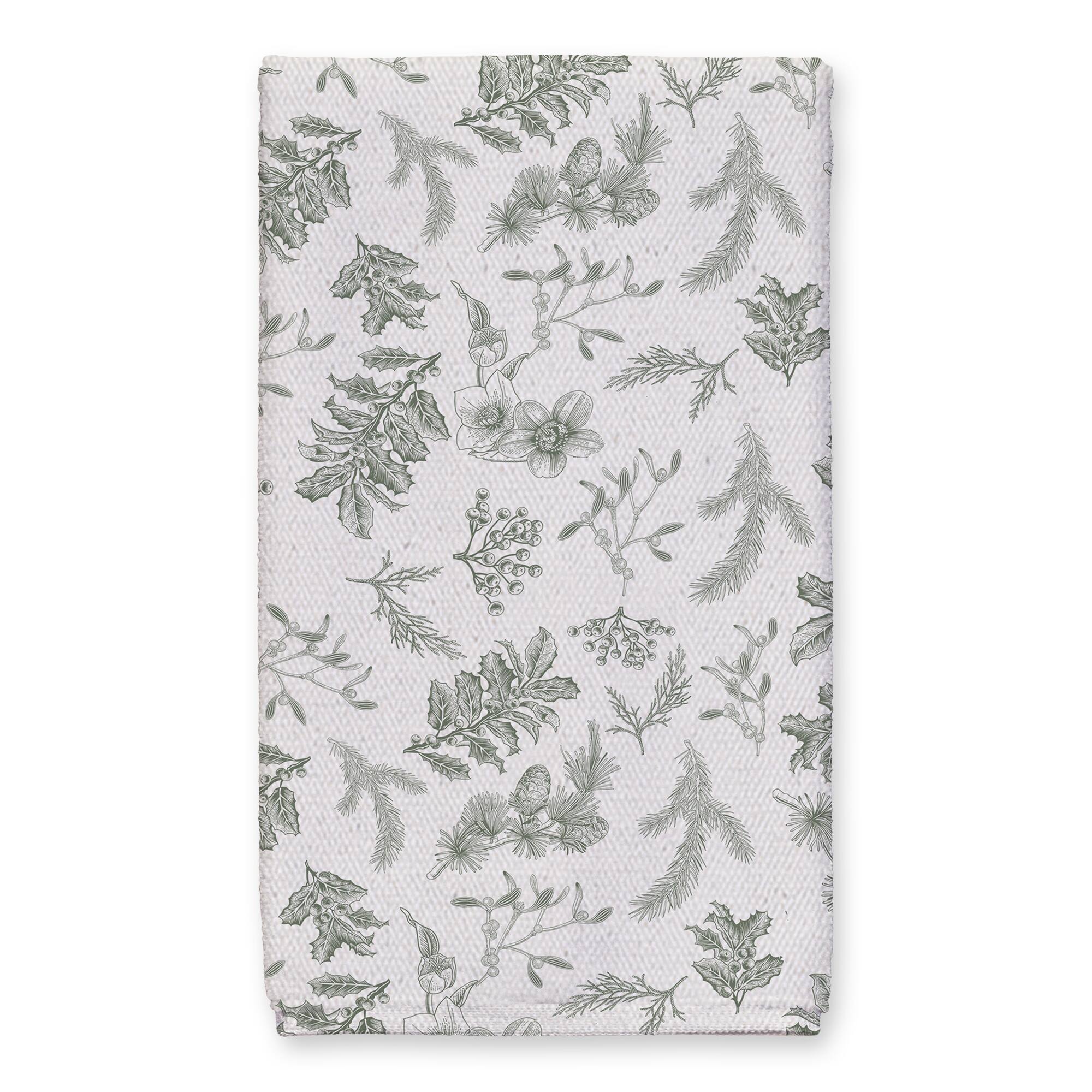 Merry & Bright Wreath Tea Towel Set