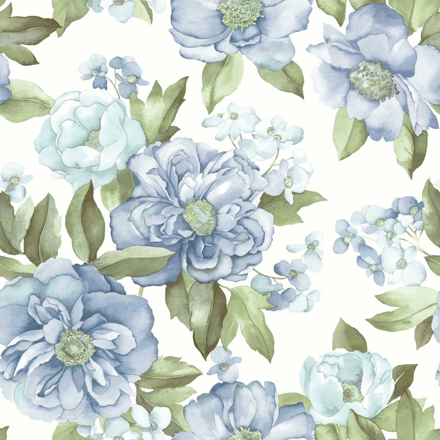 RoomMates Watercolor Floral Bouquet Peel & Stick Wallpaper