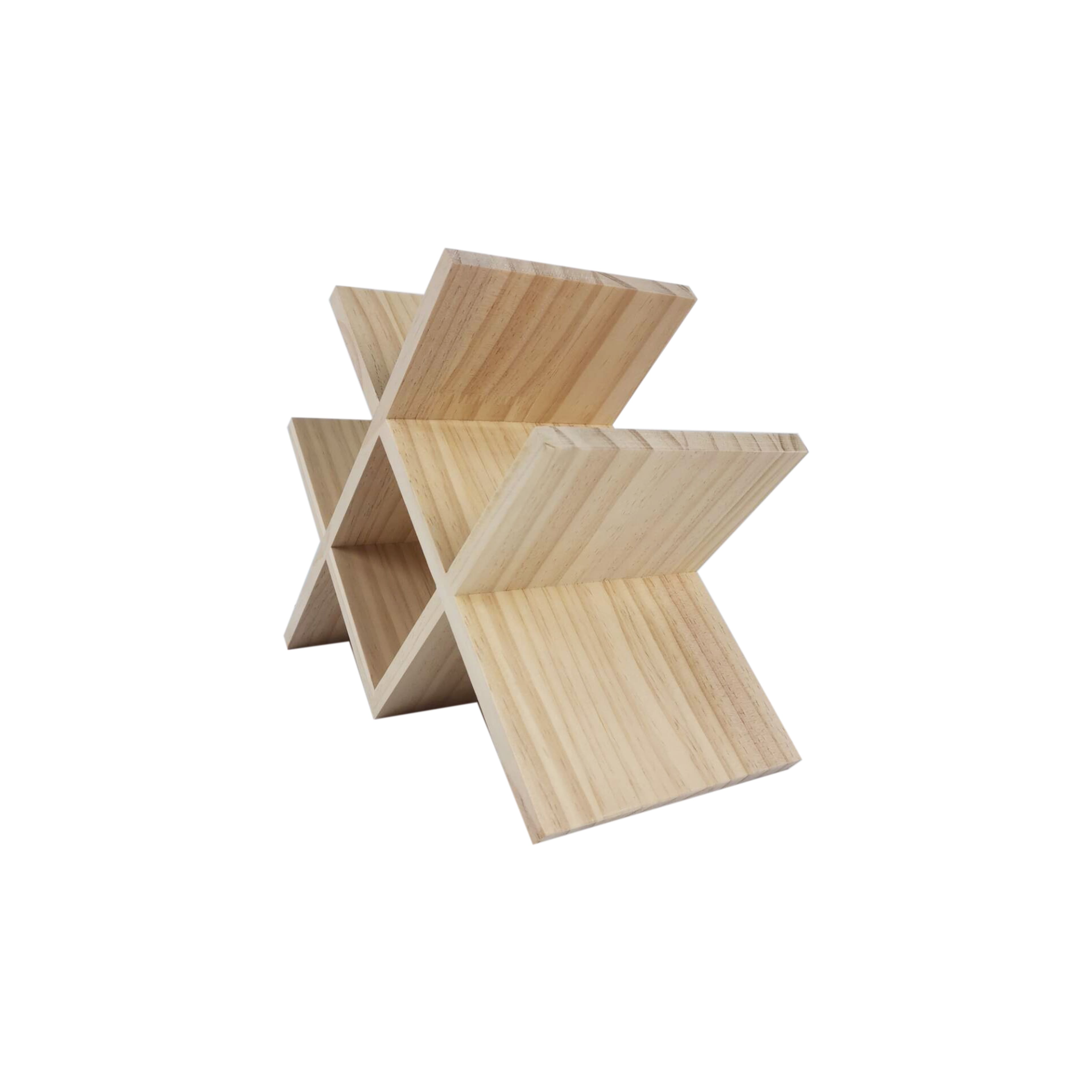 12.5" DIY 6-Bottle Pinewood Wine Rack by Make Market®