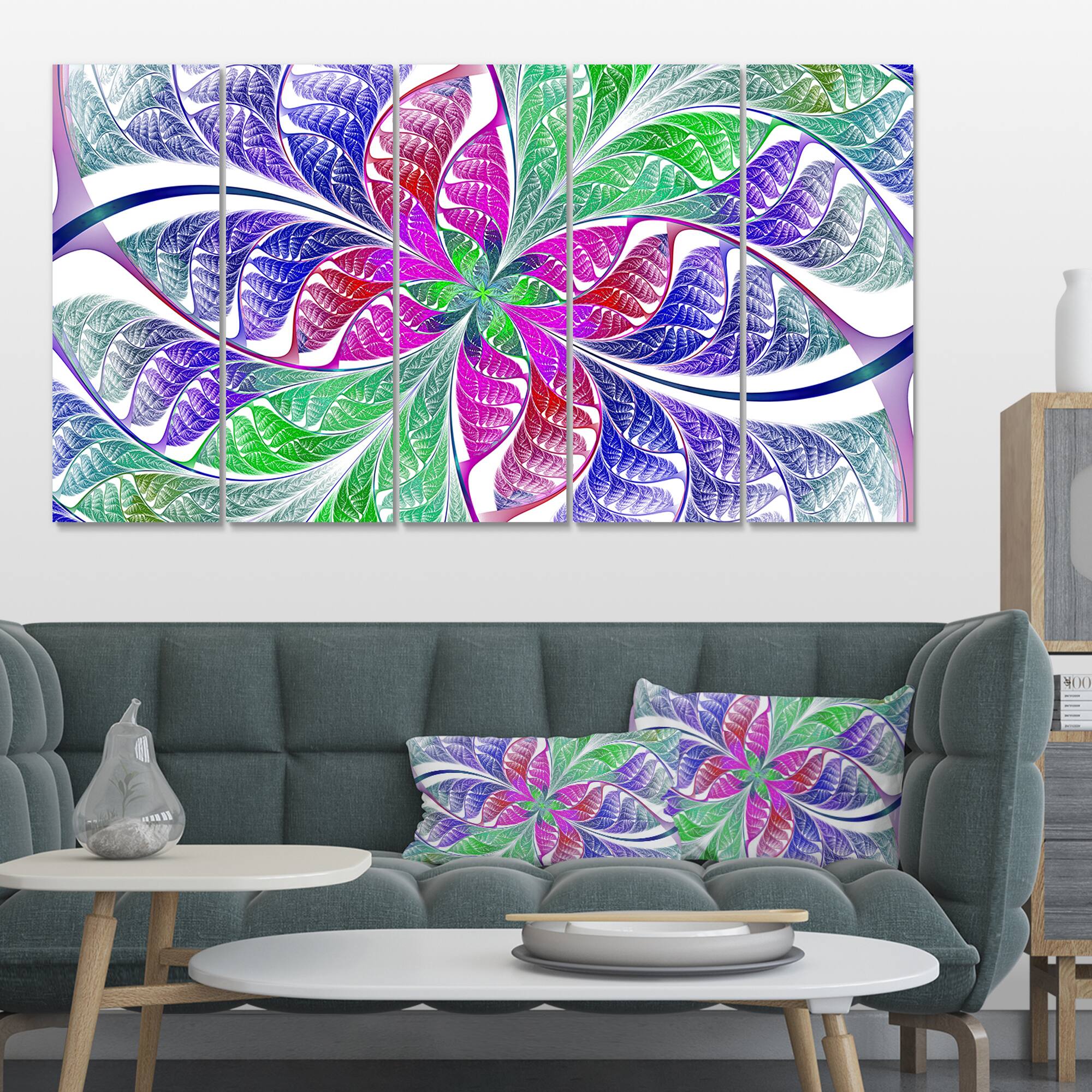 Designart - Flower like Fractal Stained Glass