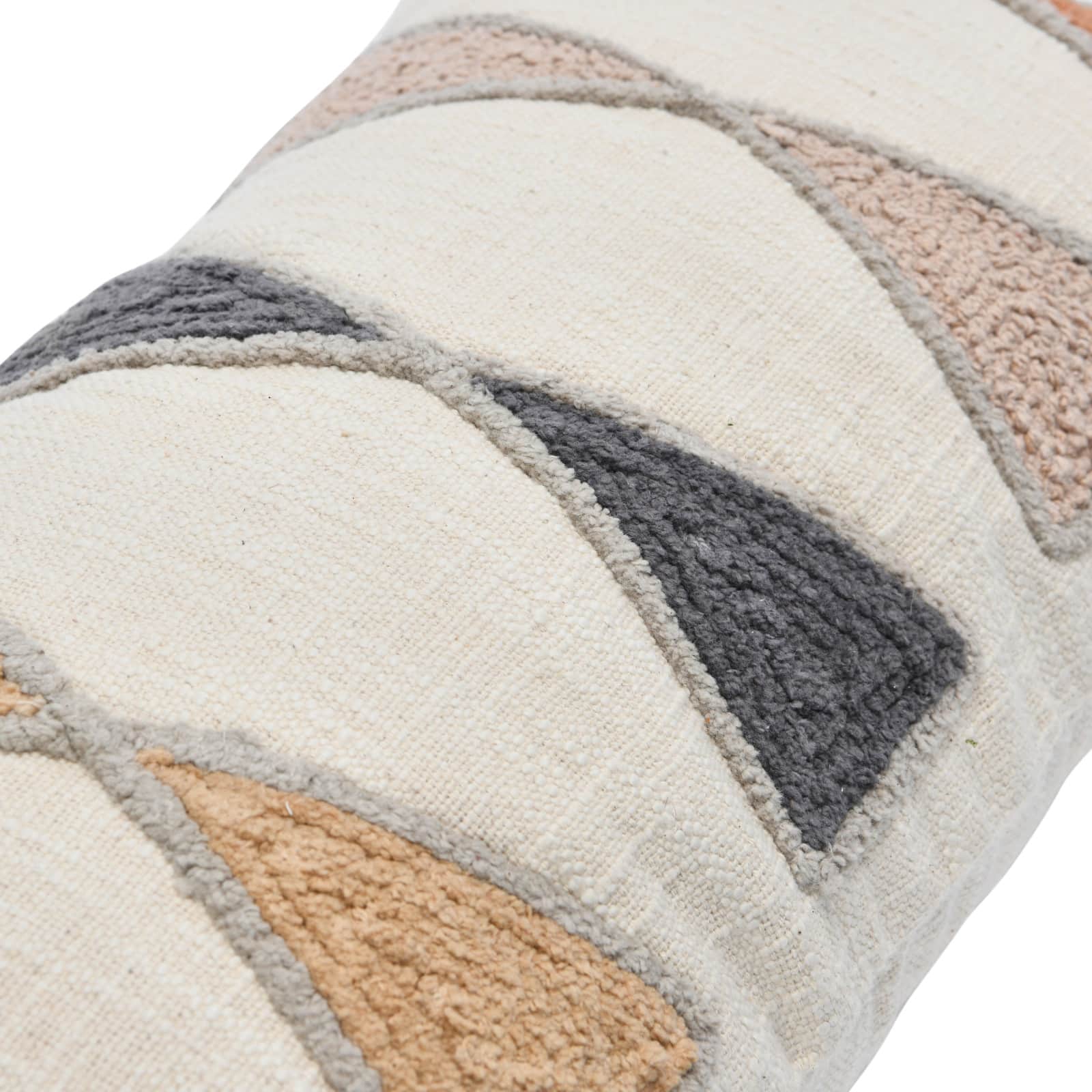 Hello Honey® 24'' Embroidered Cotton Lumbar Pillow with Fringe
