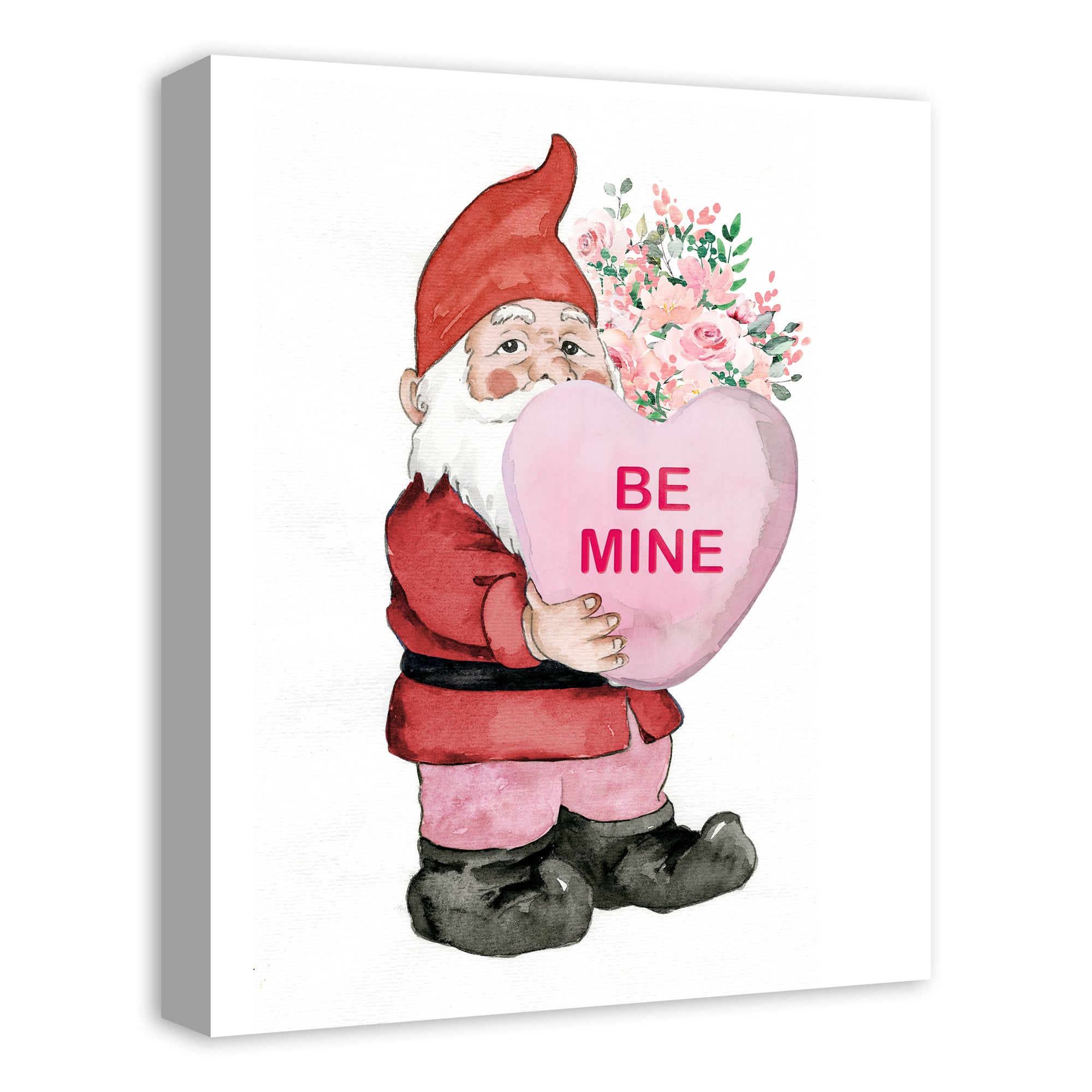 Be Mine Gnome Canvas Wall Art