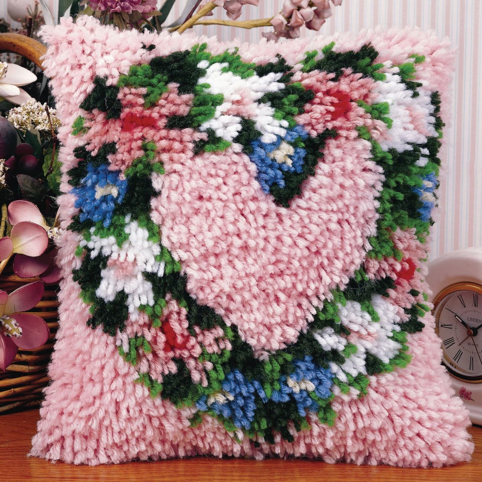 Wonderart® Latch Hook Kit, Heart Wreath