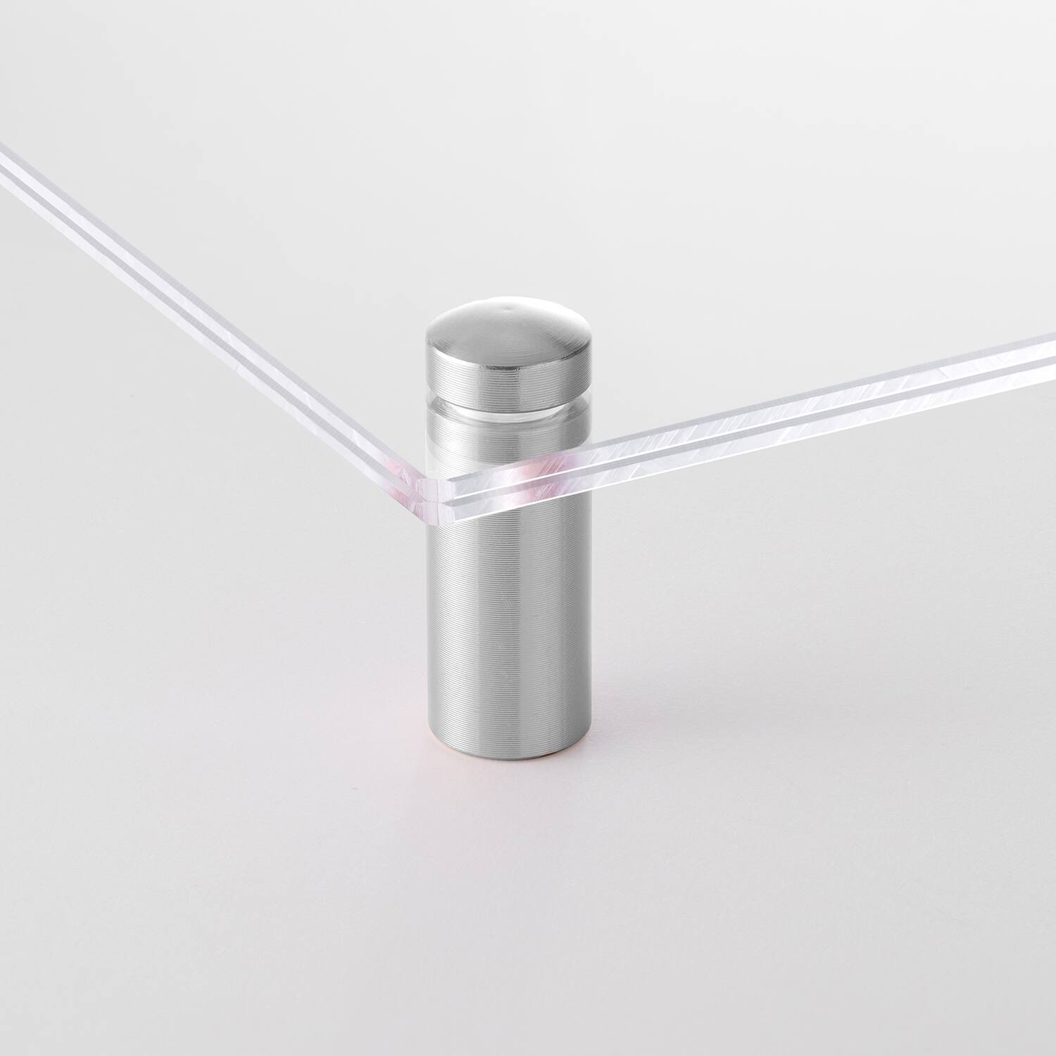 Cool Modern Frames Clear Acrylic Float Frame with Silver Hardware