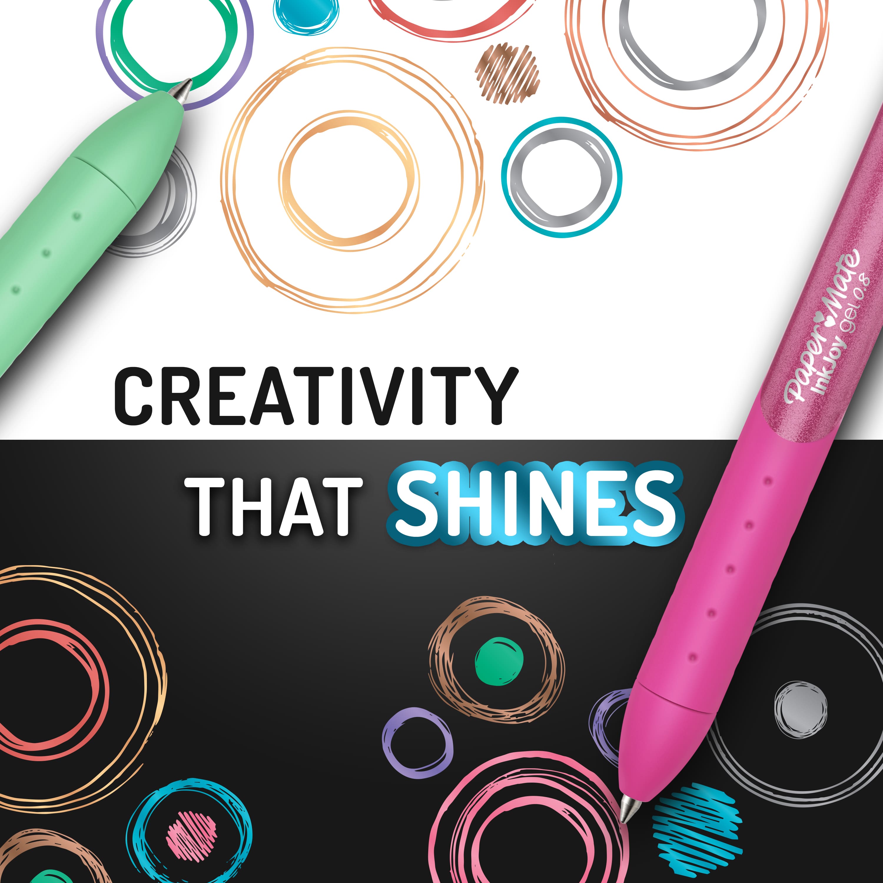 Paper Mate® InkJoy® Metallic Retractable 0.8mm Gel Pen 3 Colour Set