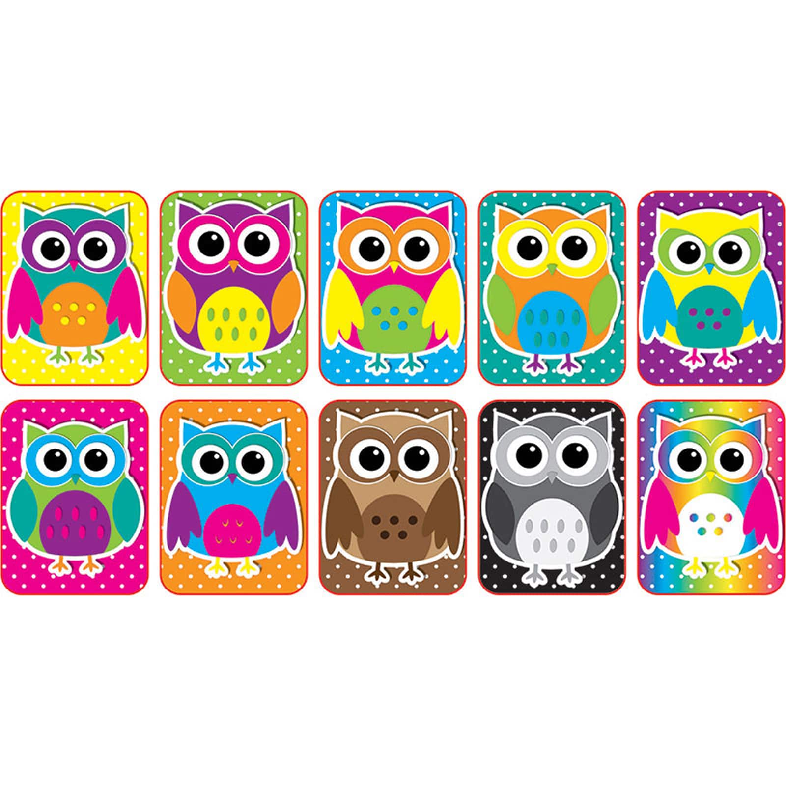 Ashley Productions Non-Magnetic Mini Whiteboard Erasers, Color Owls | 2" x 1.5" | Michaels®