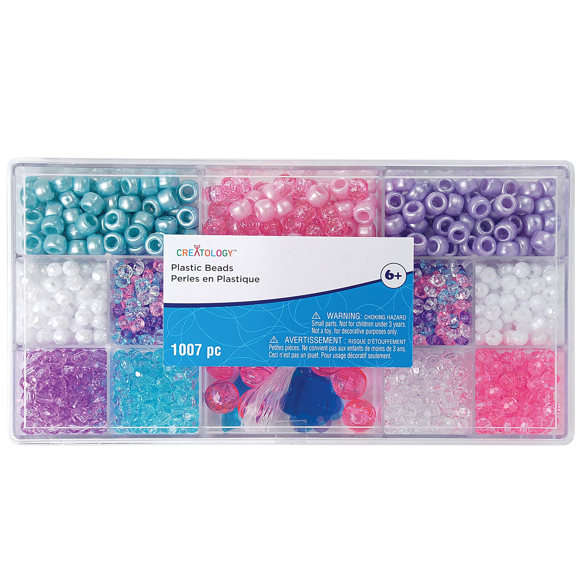 16 Pack: Unicorn Colors Bead Box by Creatology™
