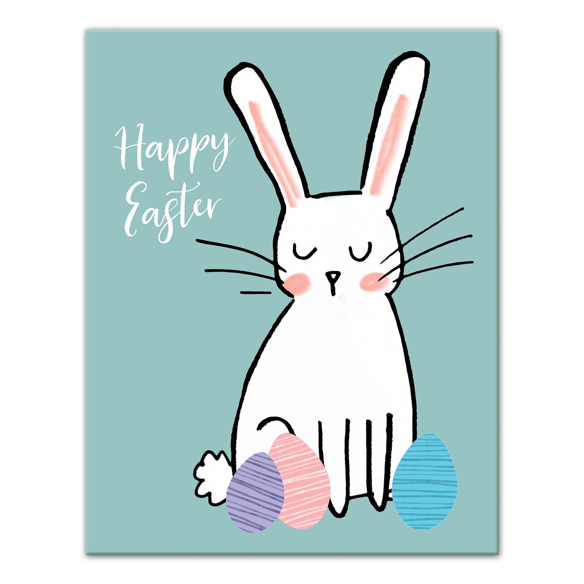 Happy Easter Eggs Canvas Art