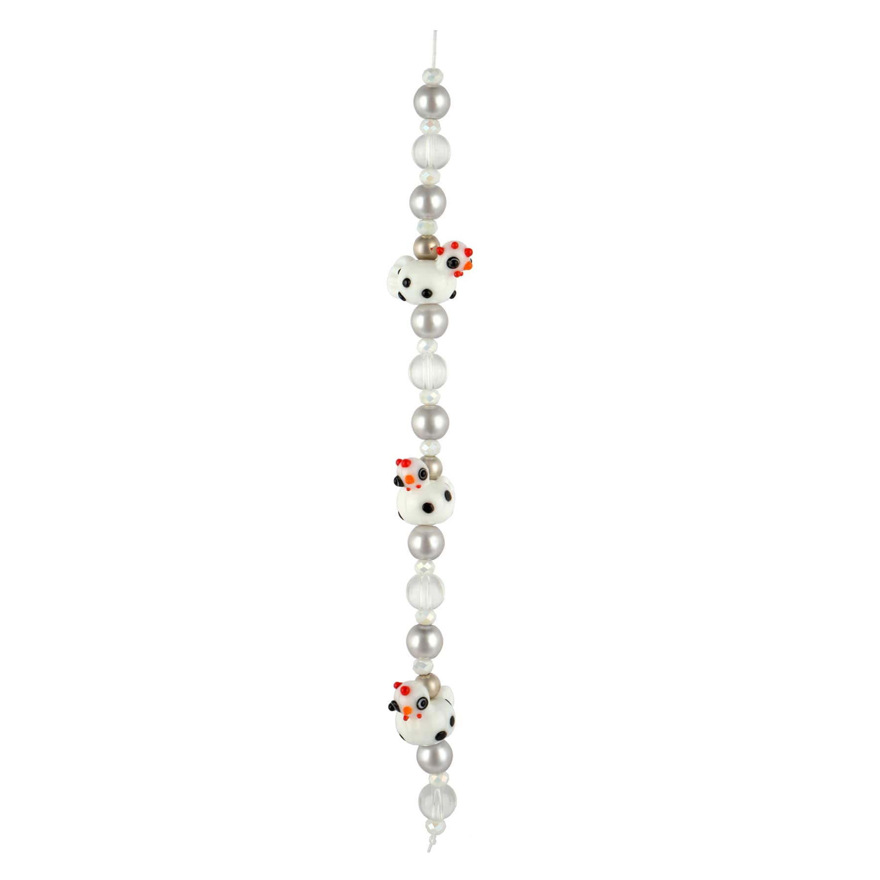 Lampwork Glass Chicken Beads by Bead Landing™