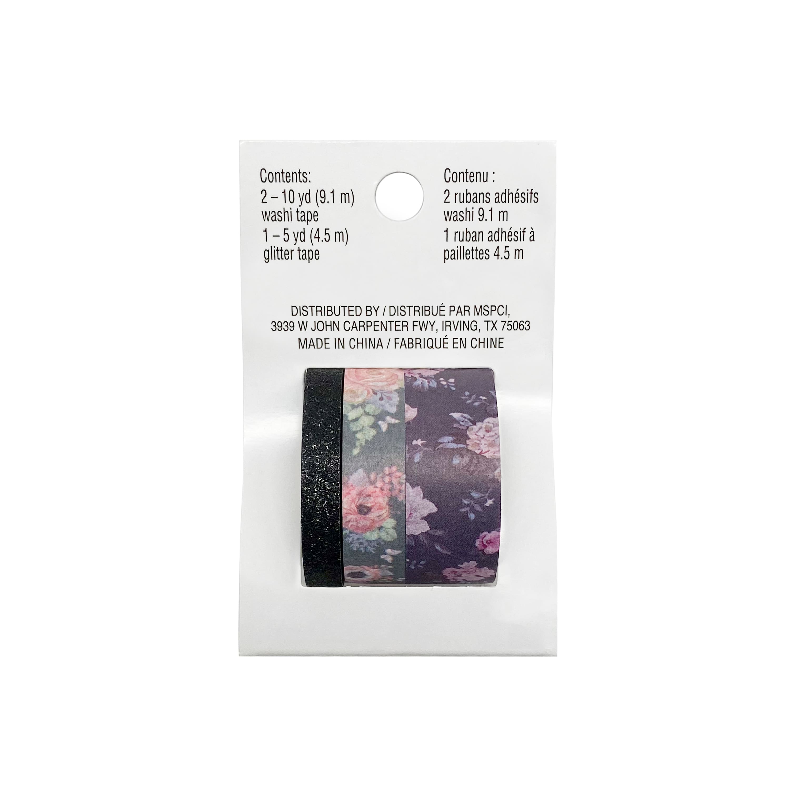Dark Floral Washi Tape Set by Recollections™