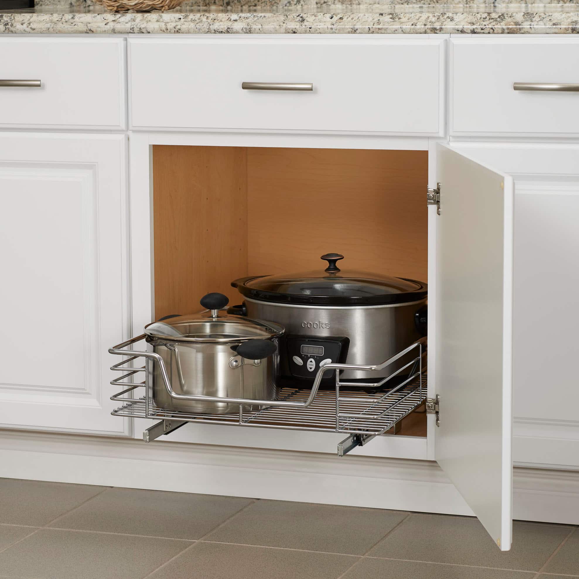 Household Essentials Glidez Chrome Cabinet Organizer