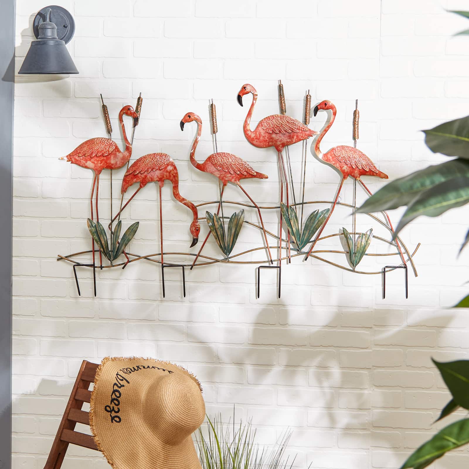Flamingo Garden Stake 47.5" x 47.5" x 28.5
