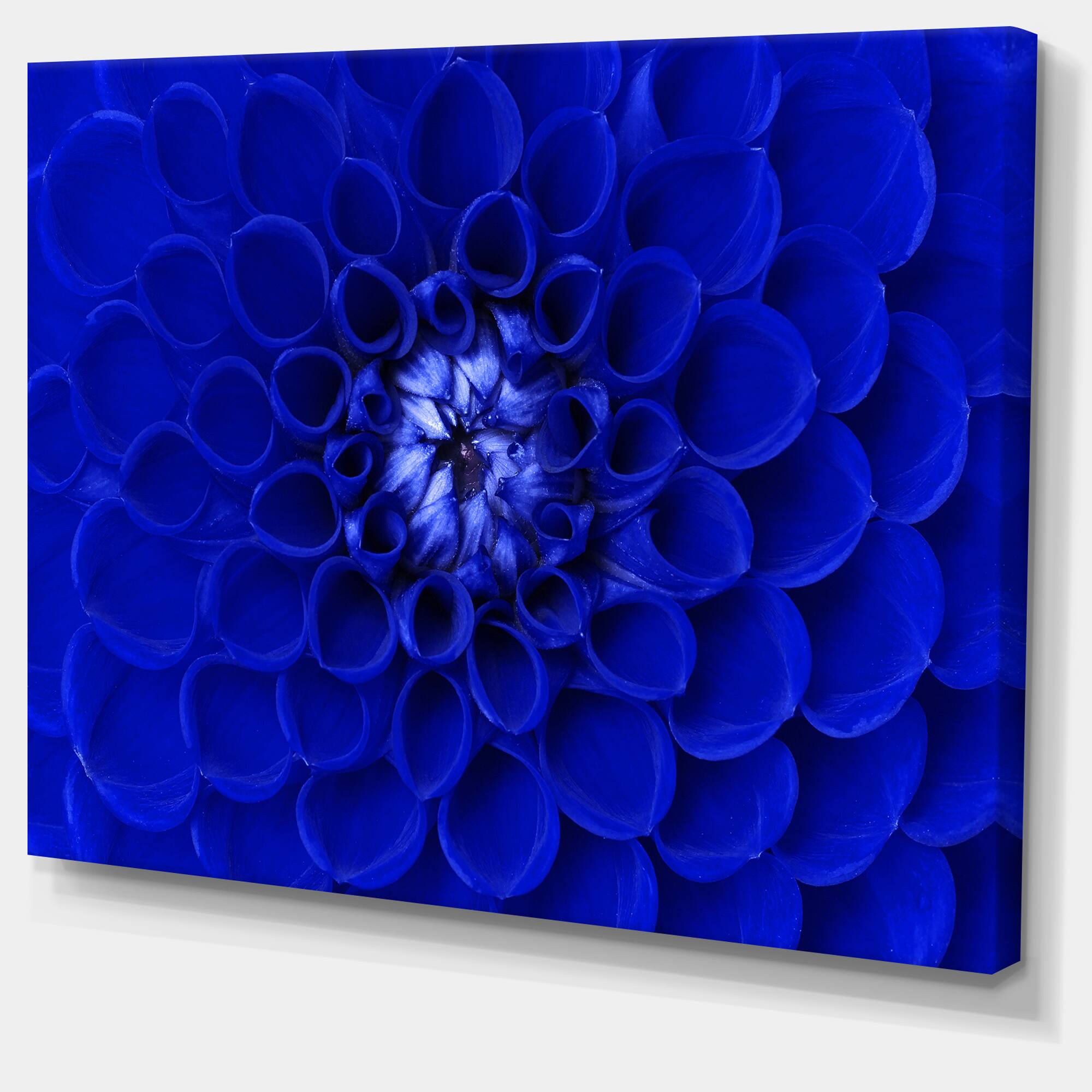 Designart - Abstract Blue Flower Design